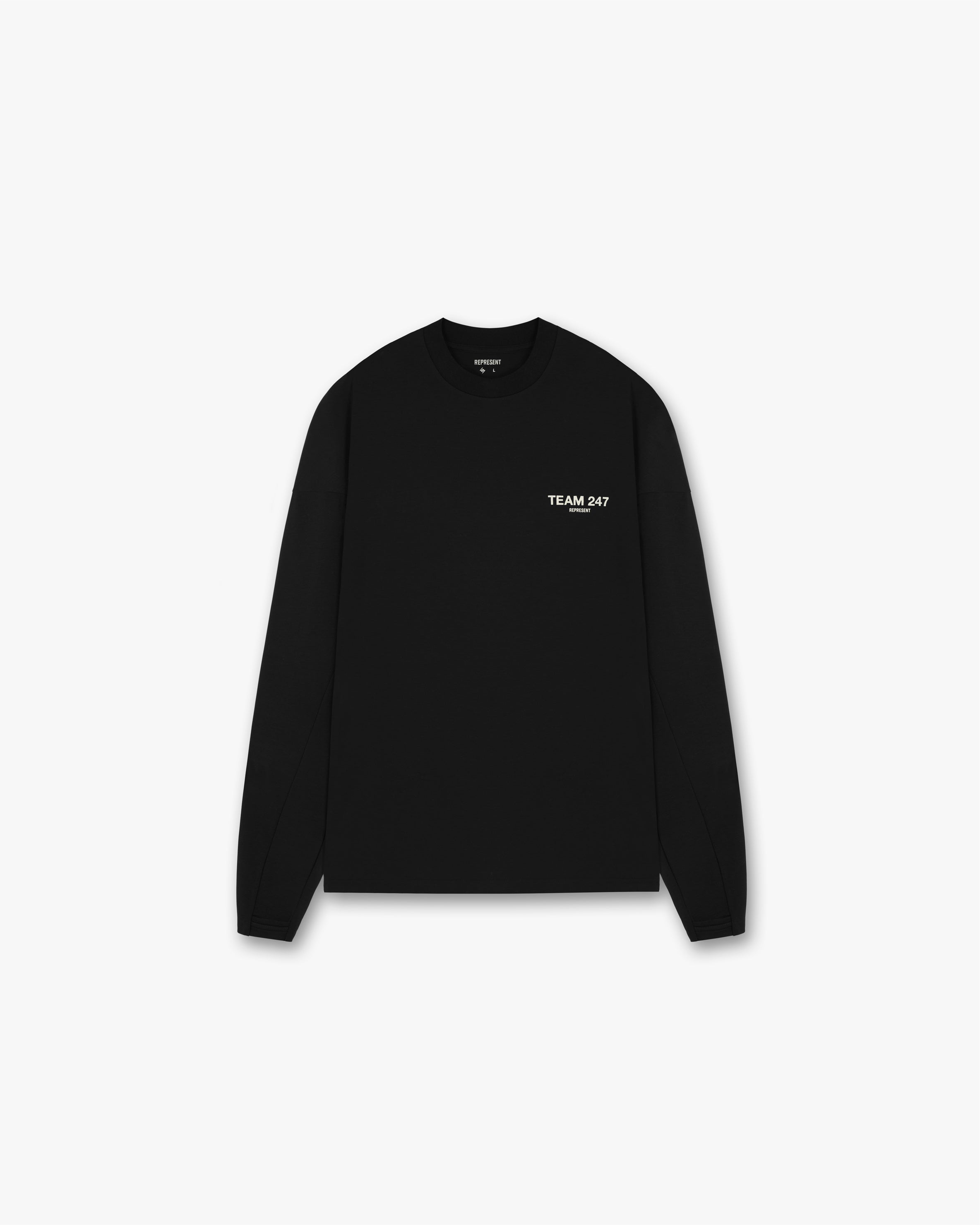 Team 247 Long Sleeve T-Shirt | Black | REPRESENT CLO