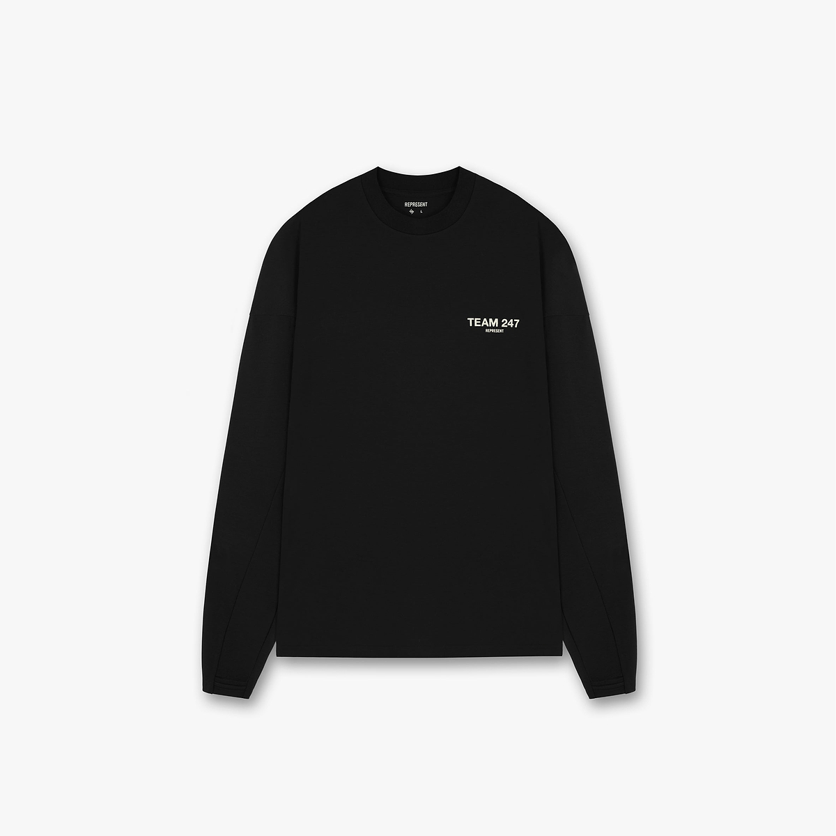 Team 247 Long Sleeve T-Shirt | Black | REPRESENT CLO