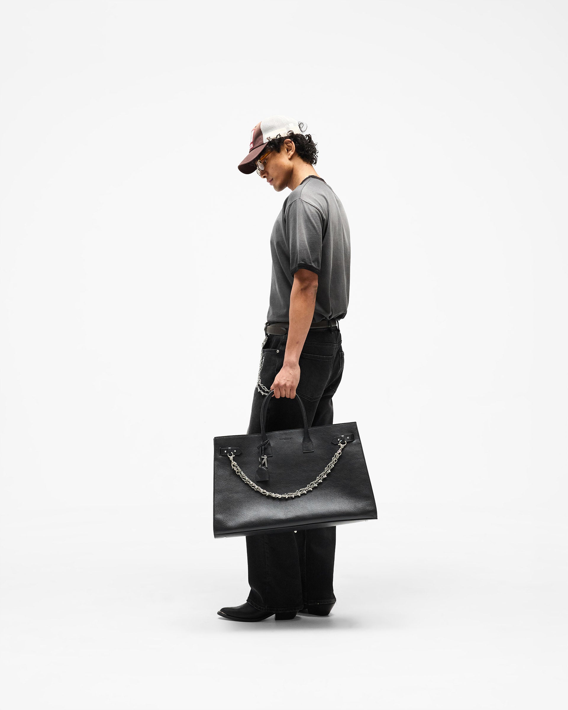 Represent Ringer T-Shirt - Stained Black