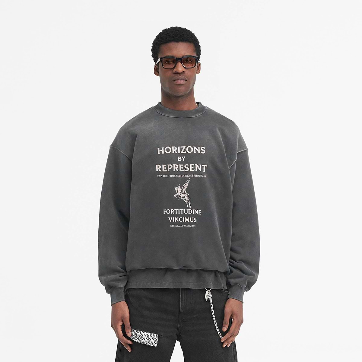 Horizons Sweater | Aged Black | REPRESENT CLO