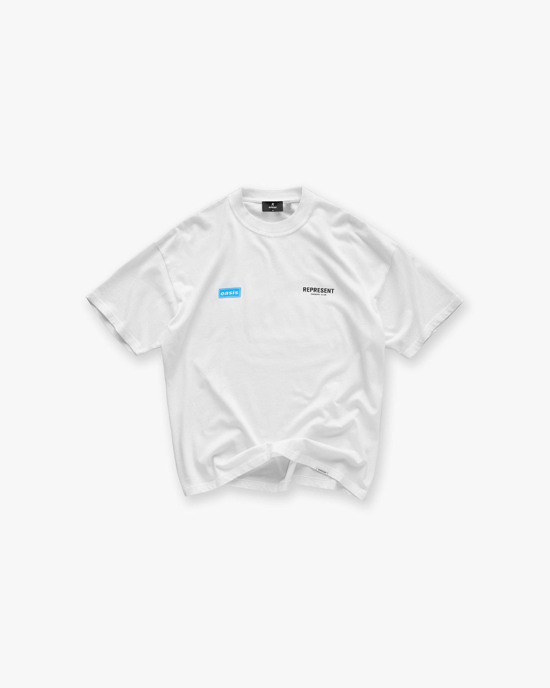 Represent X Oasis Owners Club T-Shirt | Flat White | REPRESENT