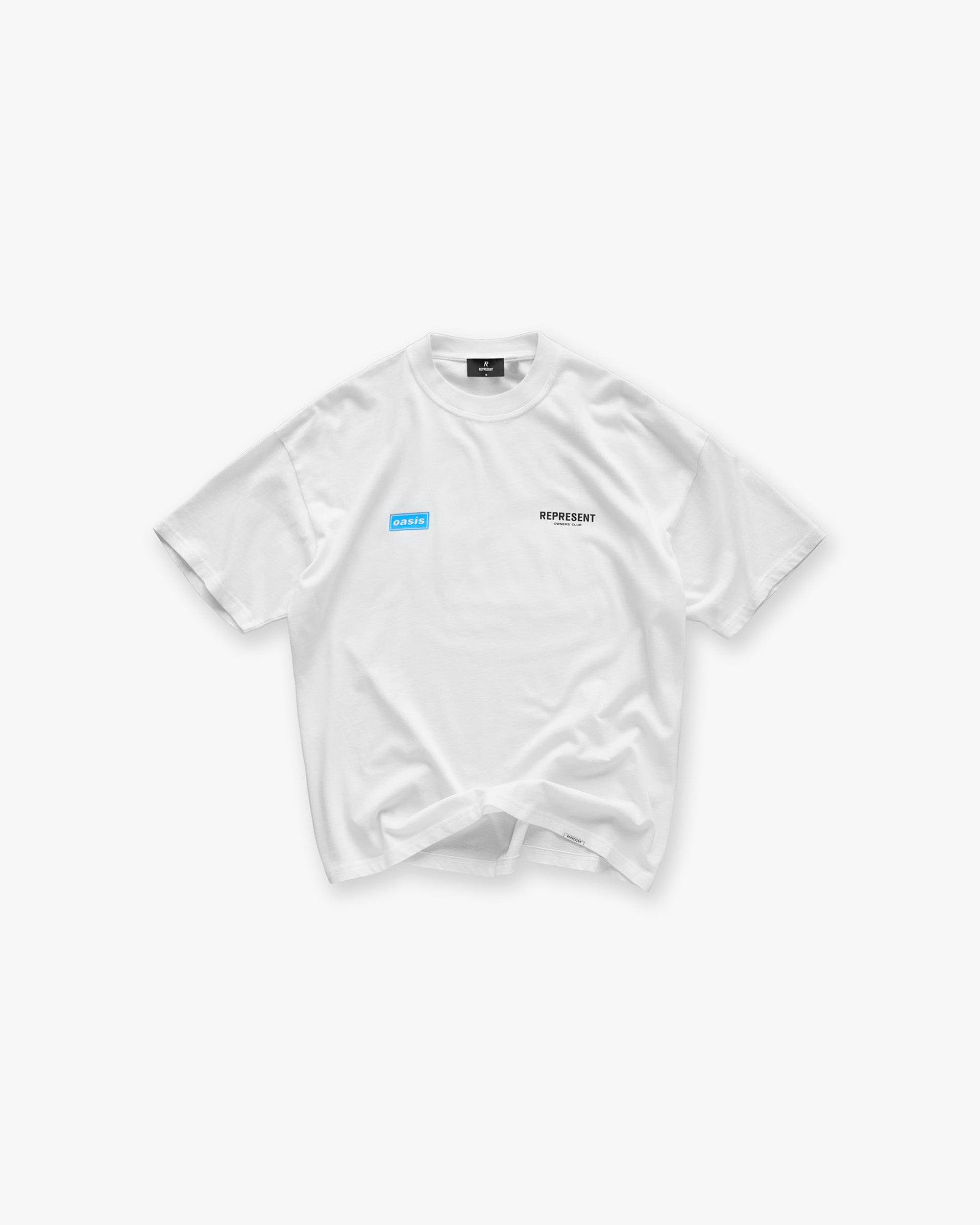 Represent X Oasis Owners Club T-Shirt - Flat White