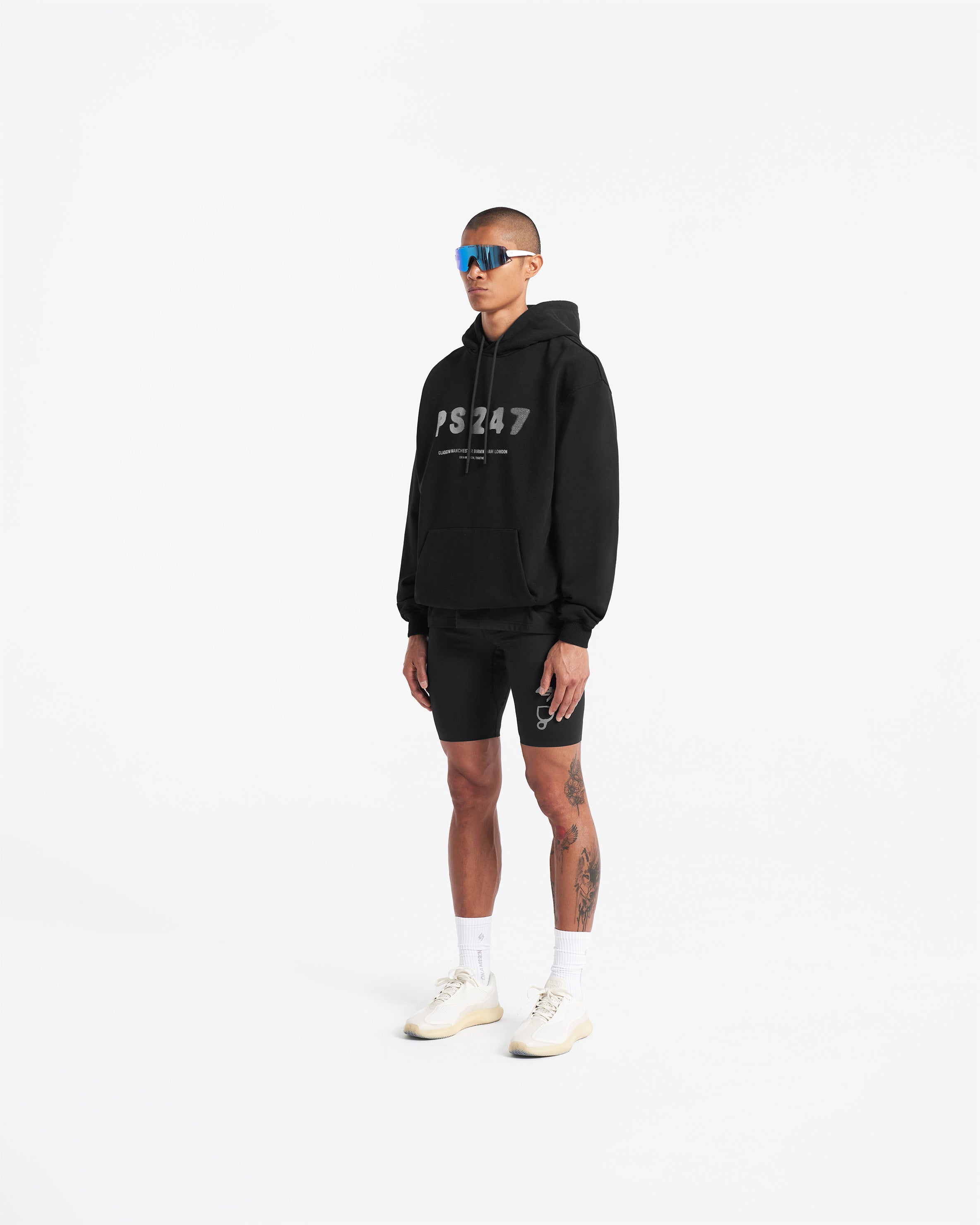 247 X Puresport Oversized Hoodie - Black