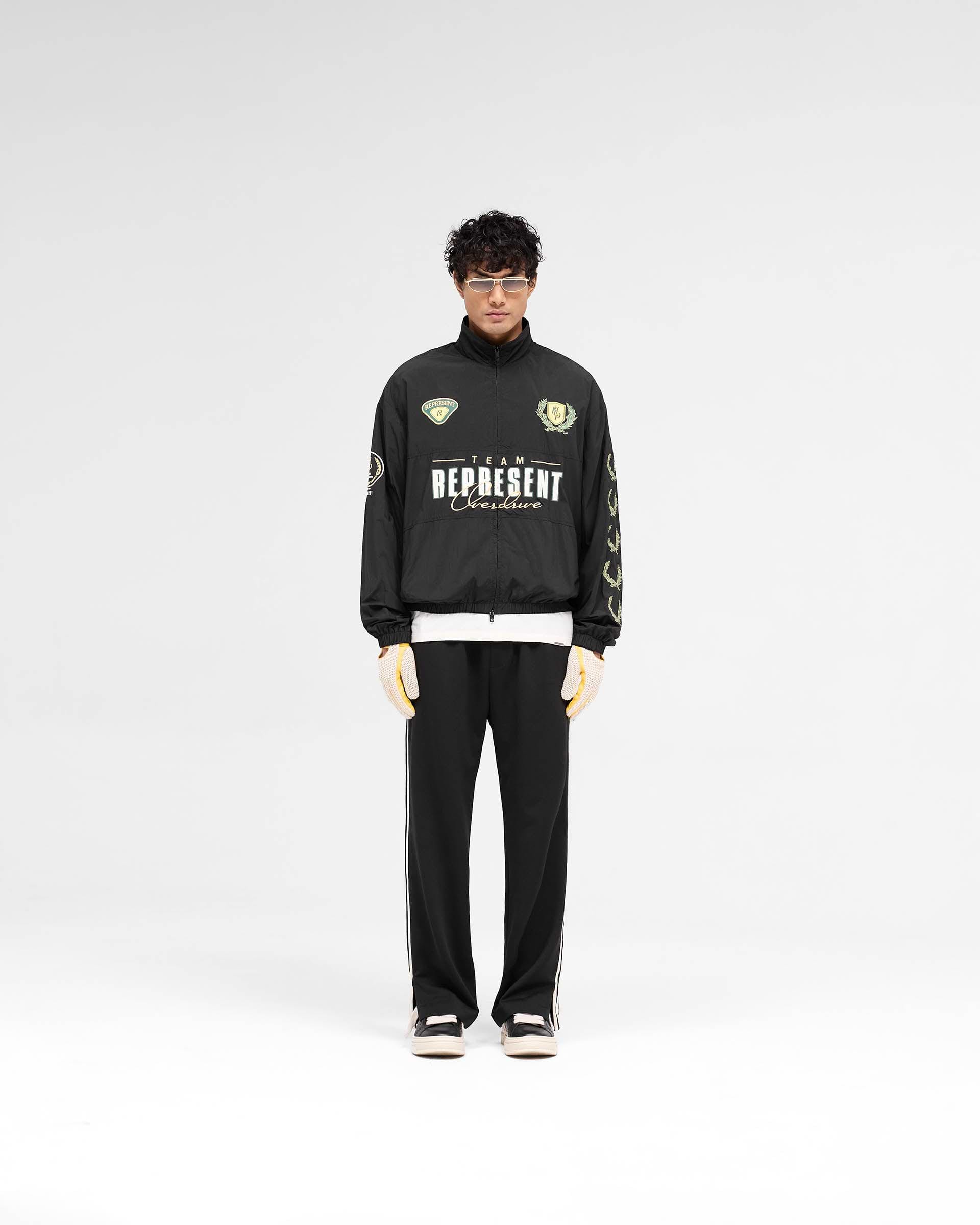 ブルゾン REPRESENT WORLD CHAMPIONSHIP TRACKSUIT JACKET IN NYLON World Championship Track Jacket - Black | REPRESENT
