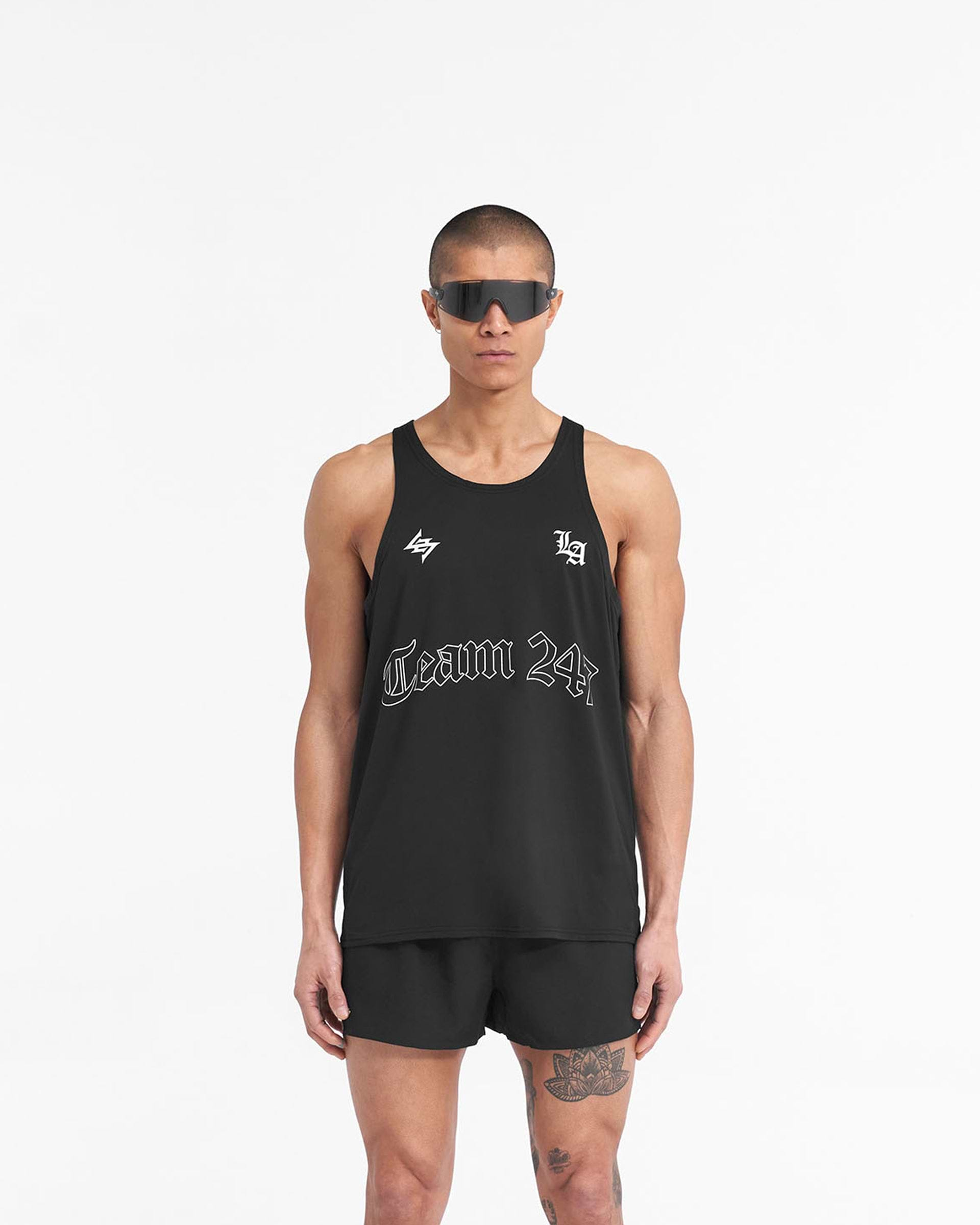 247 LA Marathon Singlet - Black