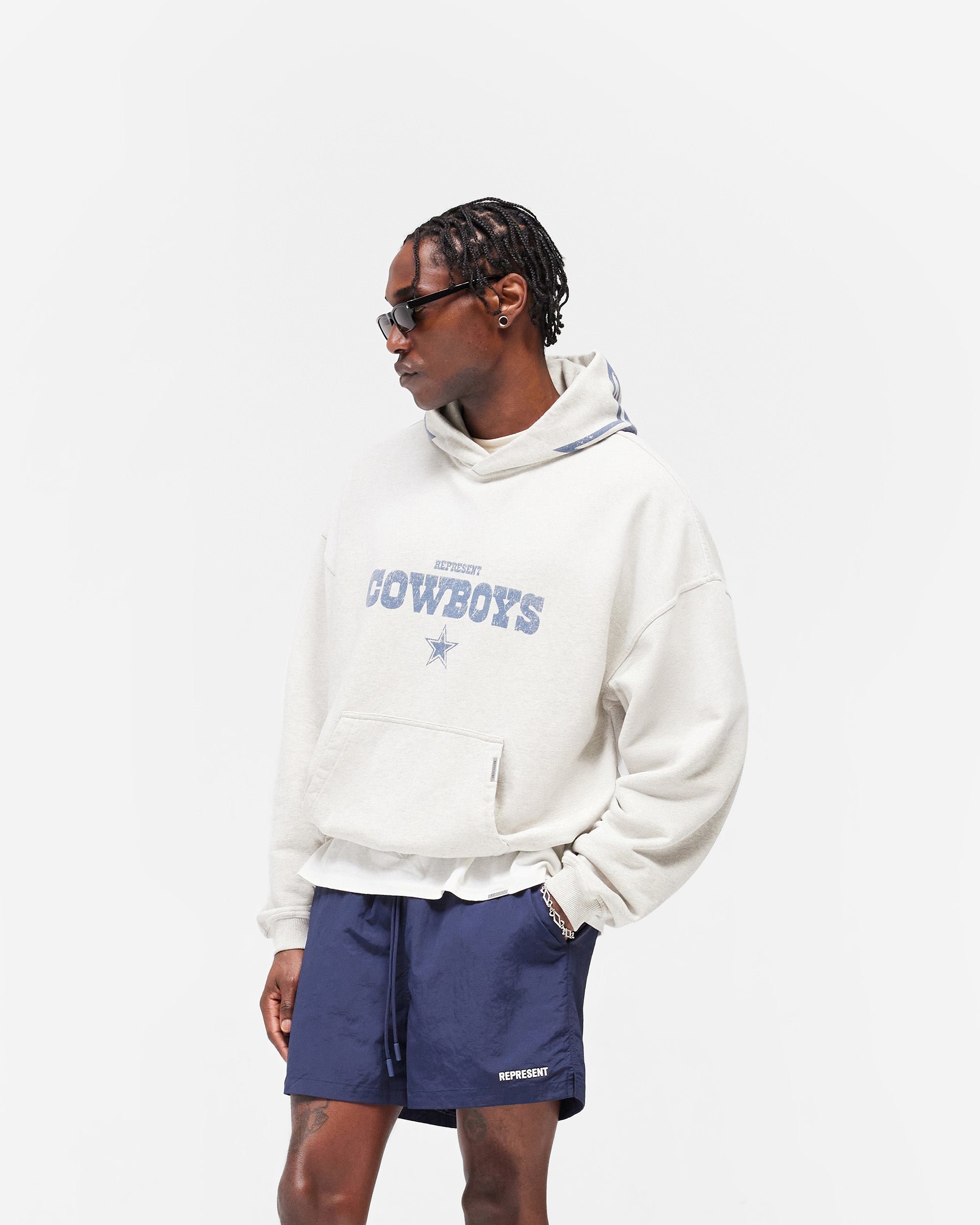 Dallas Cowboys x Represent Hoodie - Cream Marl