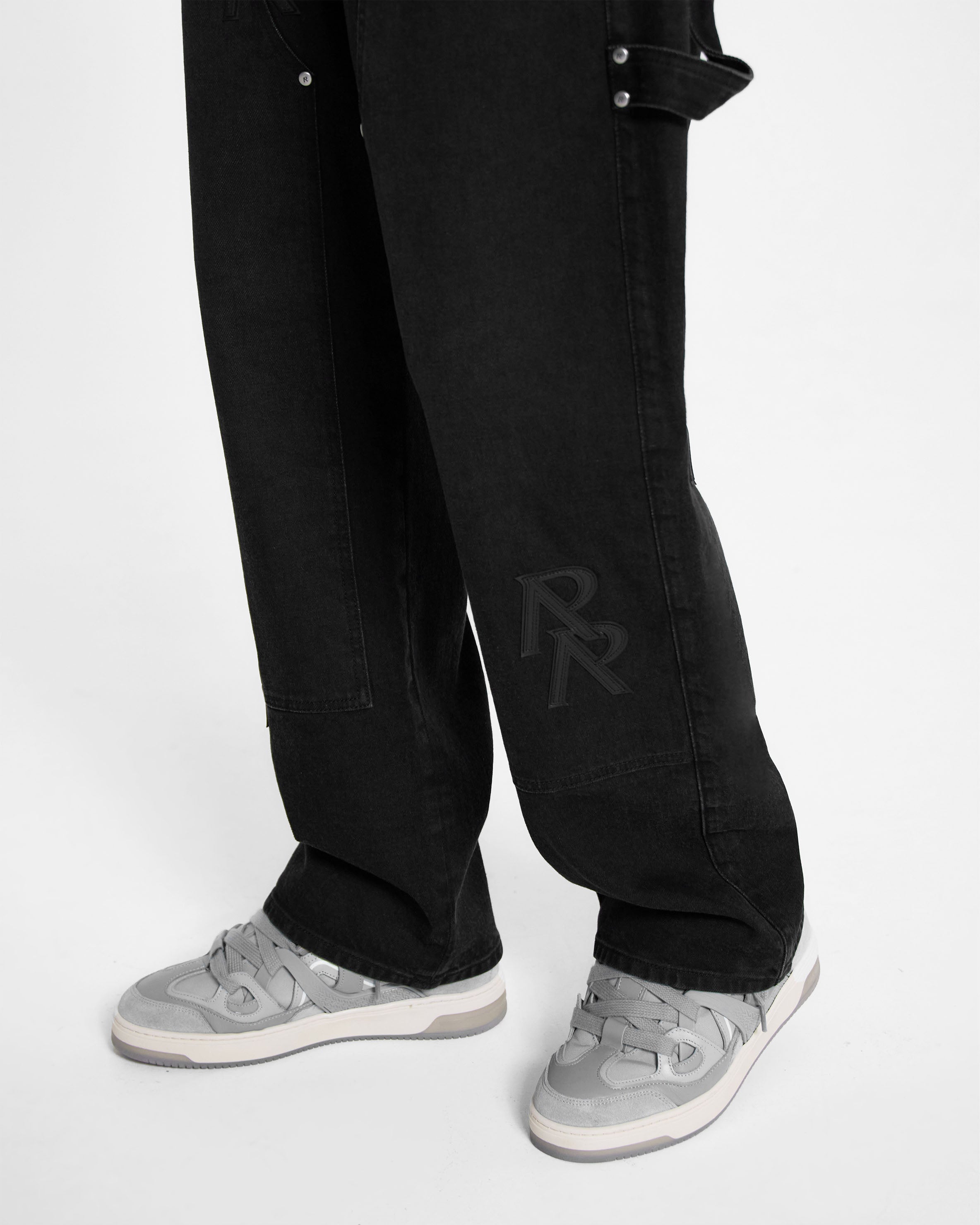 R3 Initial Carpenter Denim - Off Black