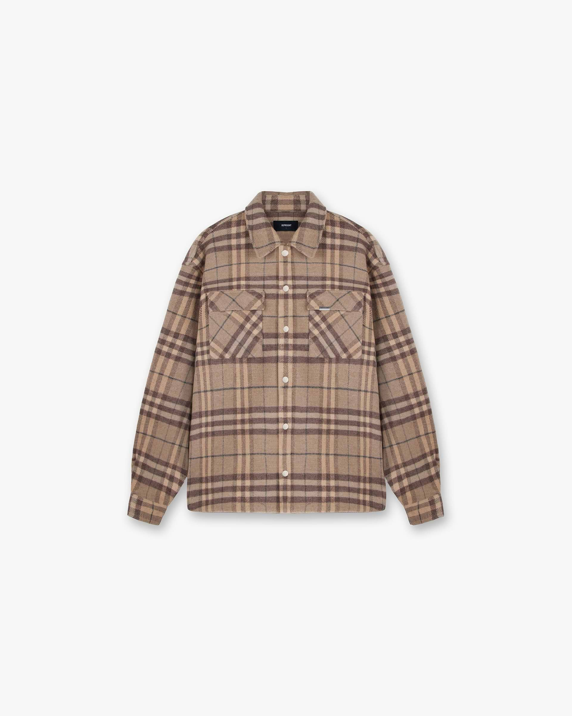 Heavyweight Initial Flannel Shirt - Hazel