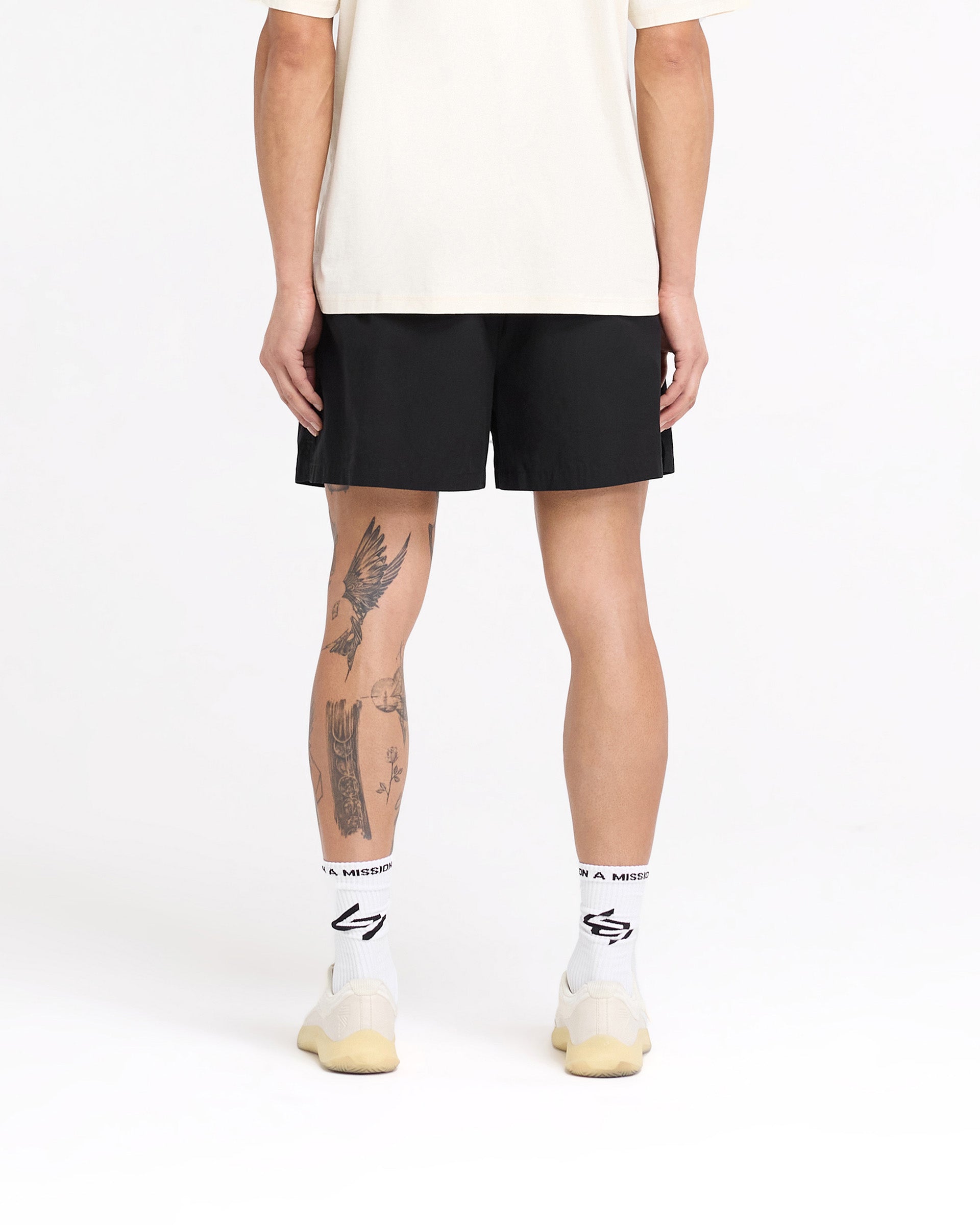 247 Represent Gymnasium Track Short - Off Black