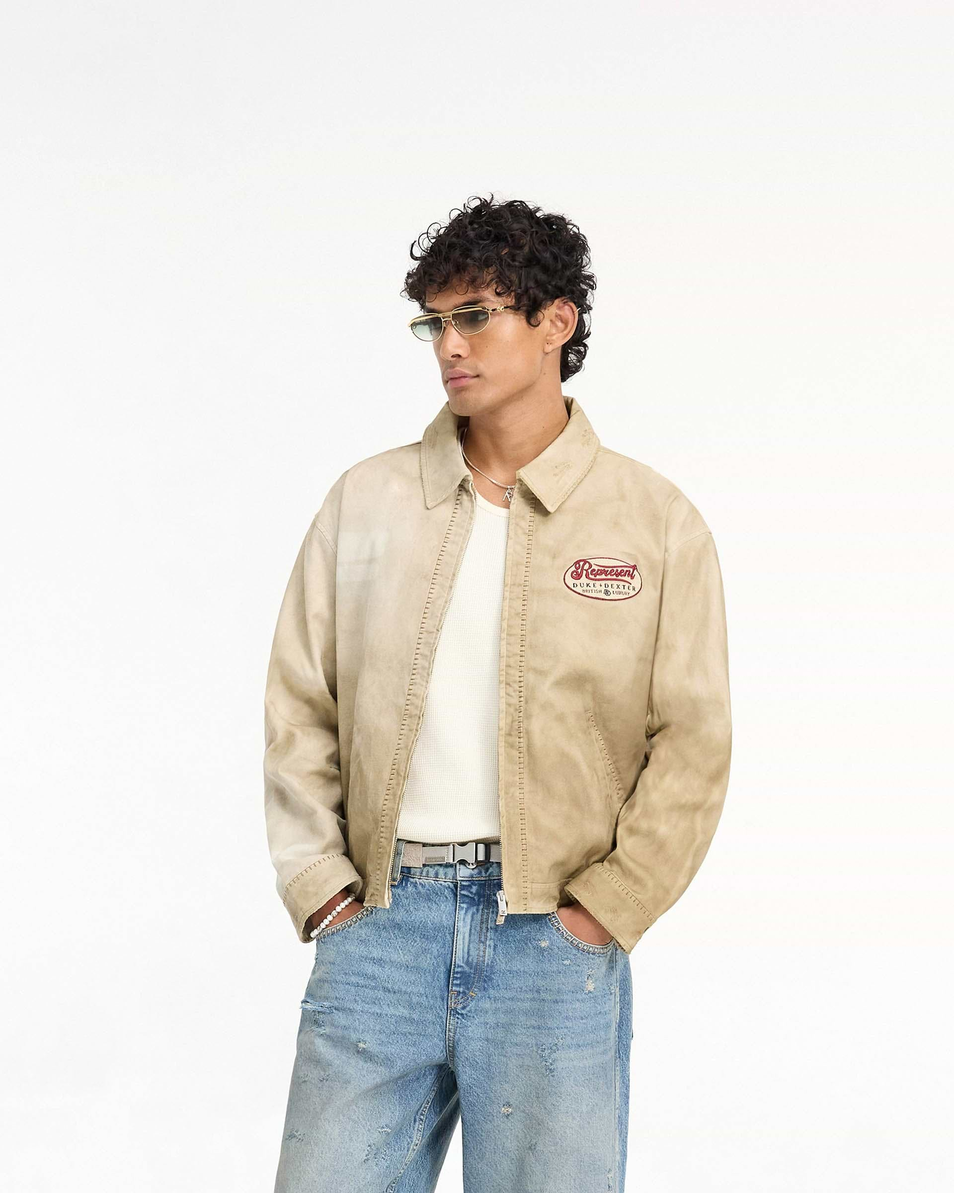 Represent X Duke + Dexter Multi Patch Carpenter Jacket - Sand