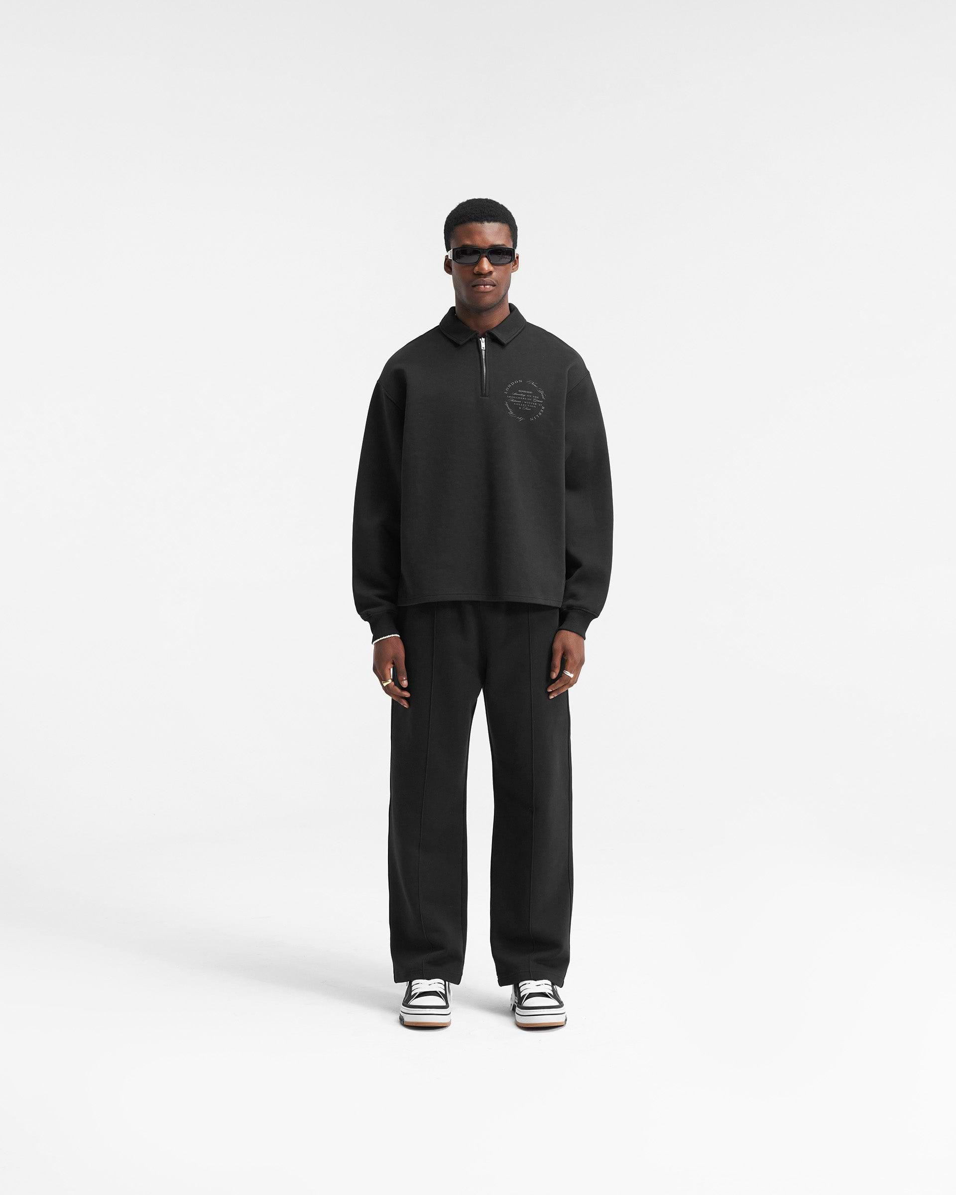 Season Tour Quarter Zip Sweater - Black