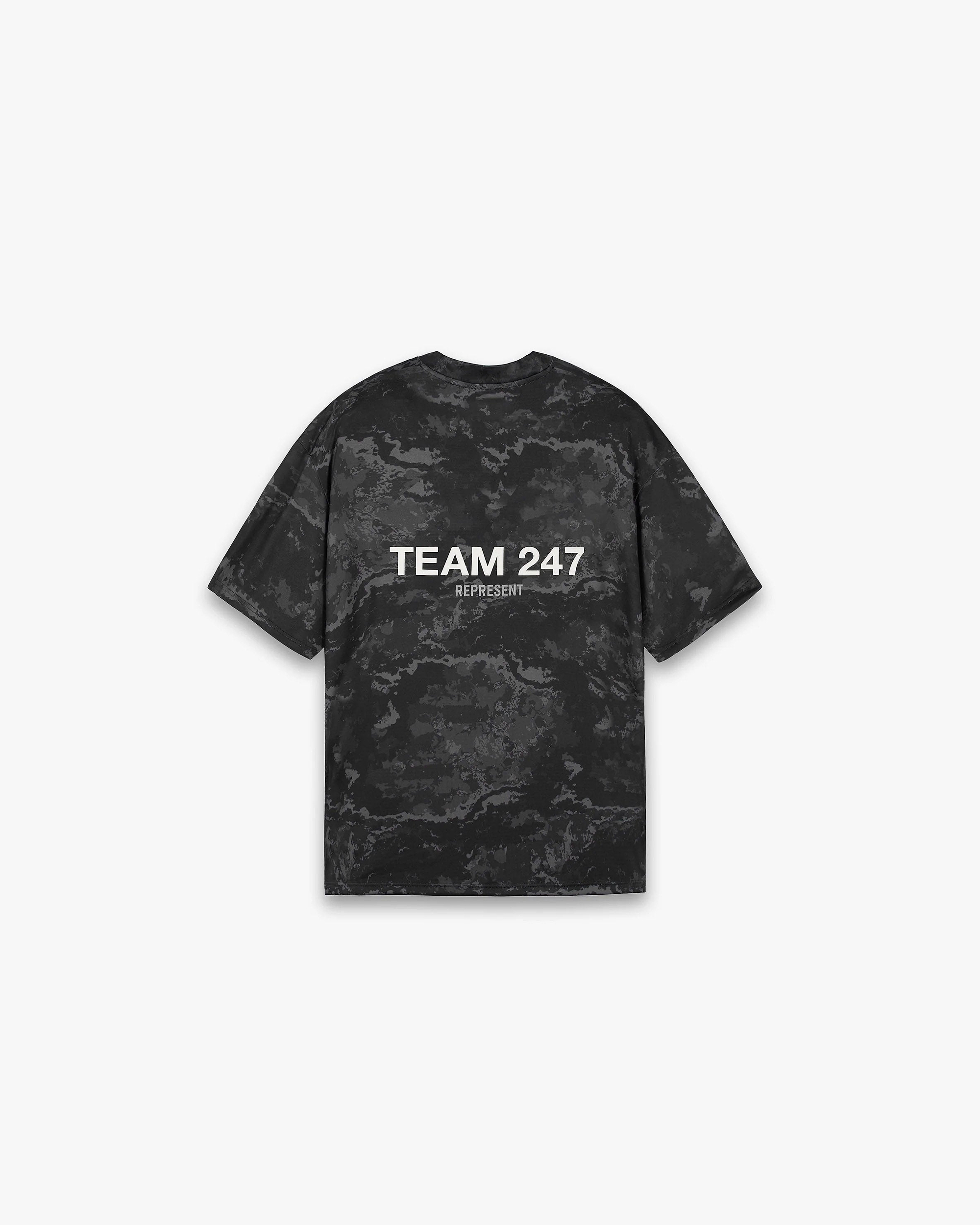 Team 247 Oversized T-Shirt | Black Camo T-Shirts 247 | Represent Clo