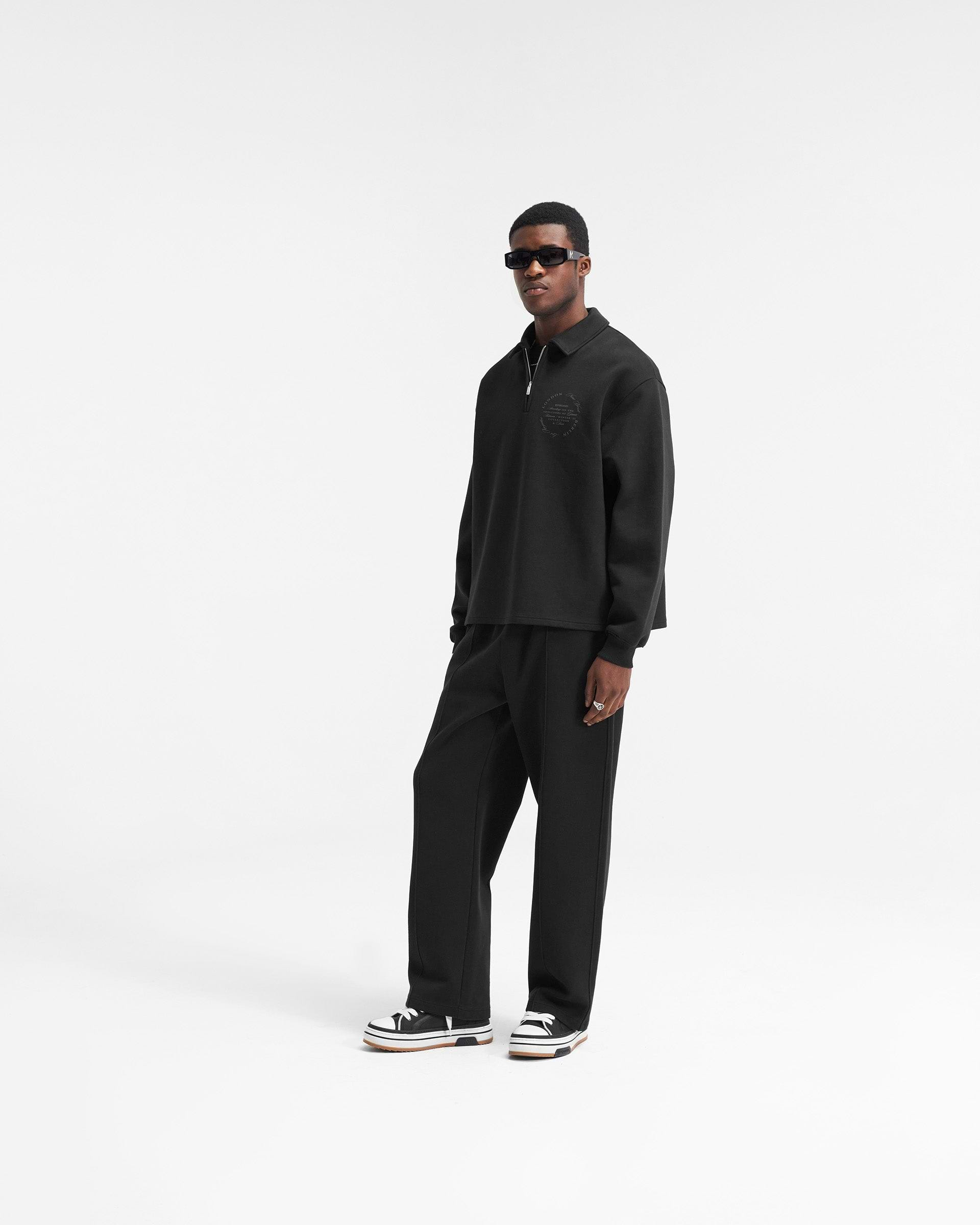 Season Tour Quarter Zip Sweater - Black