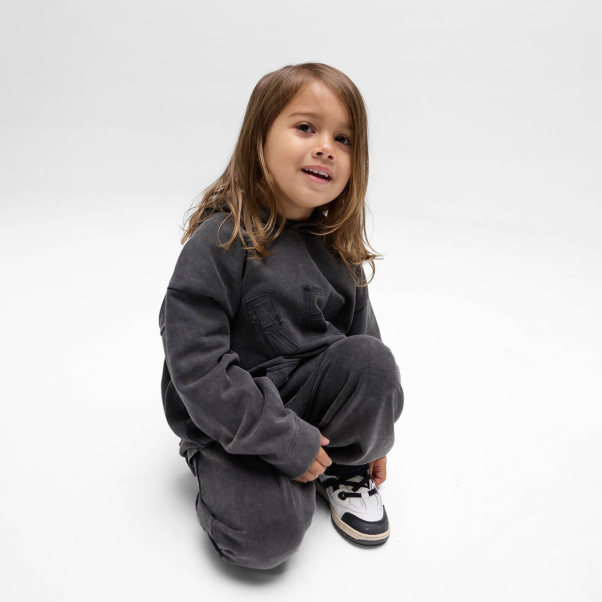 Heritage Children's Hoodie Black/Red