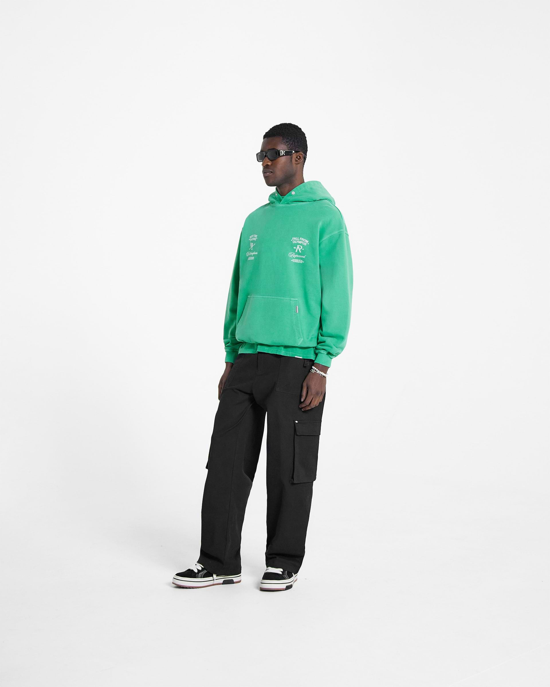 Fall From Olympus Hoodie - Island Green