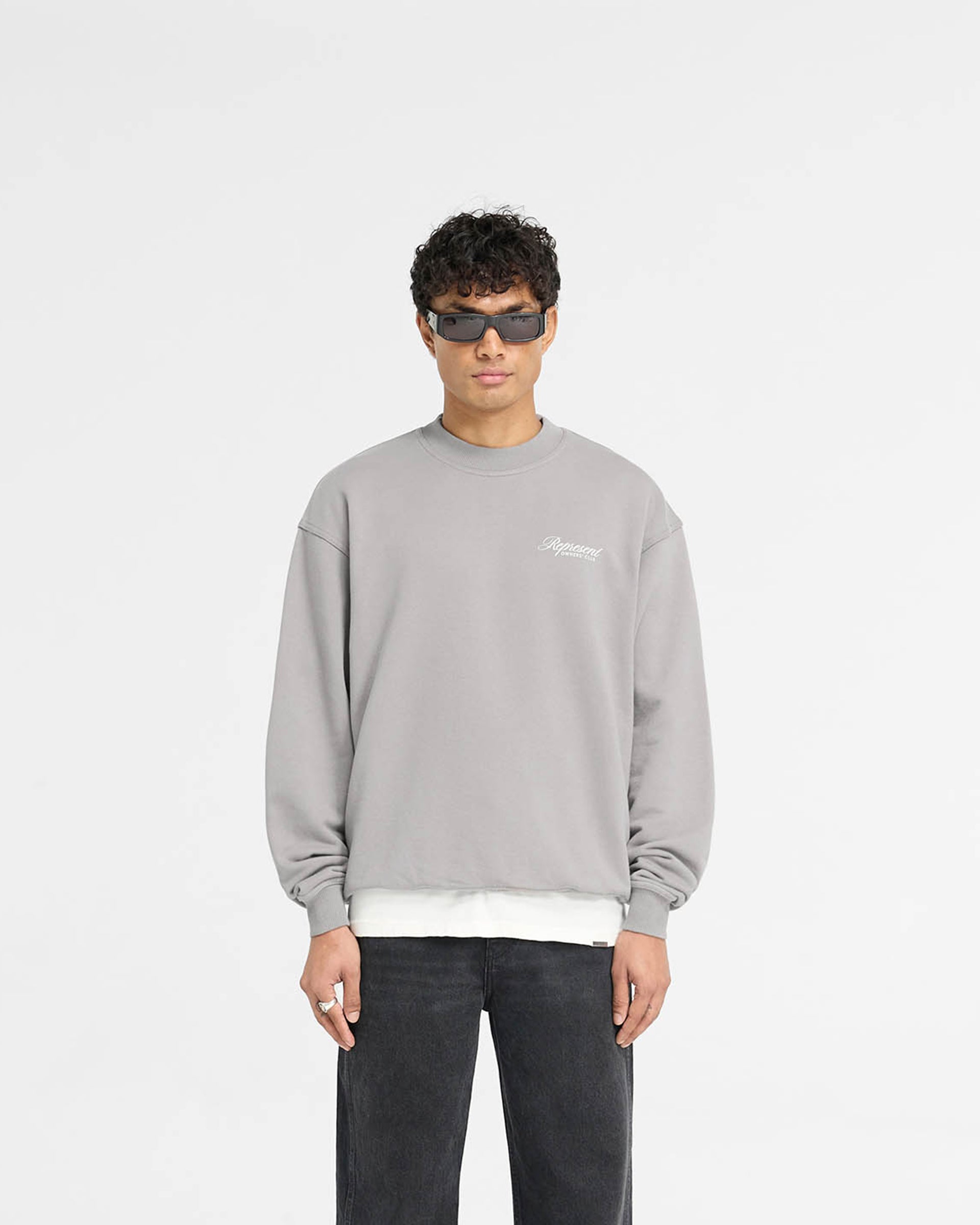 Represent Owners Club Script Sweater - Slate