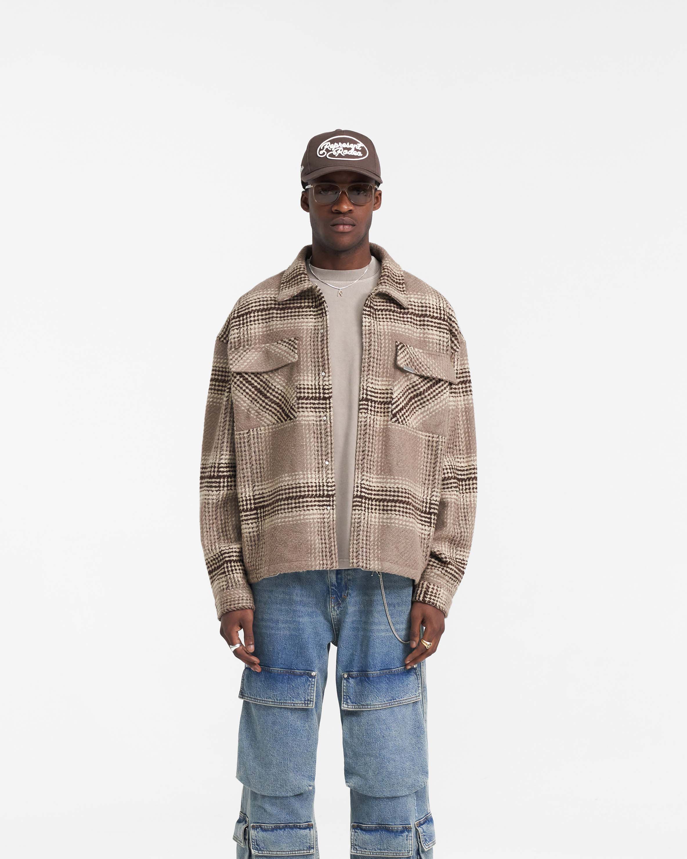 Represent Flannel Shirt - Brown Check