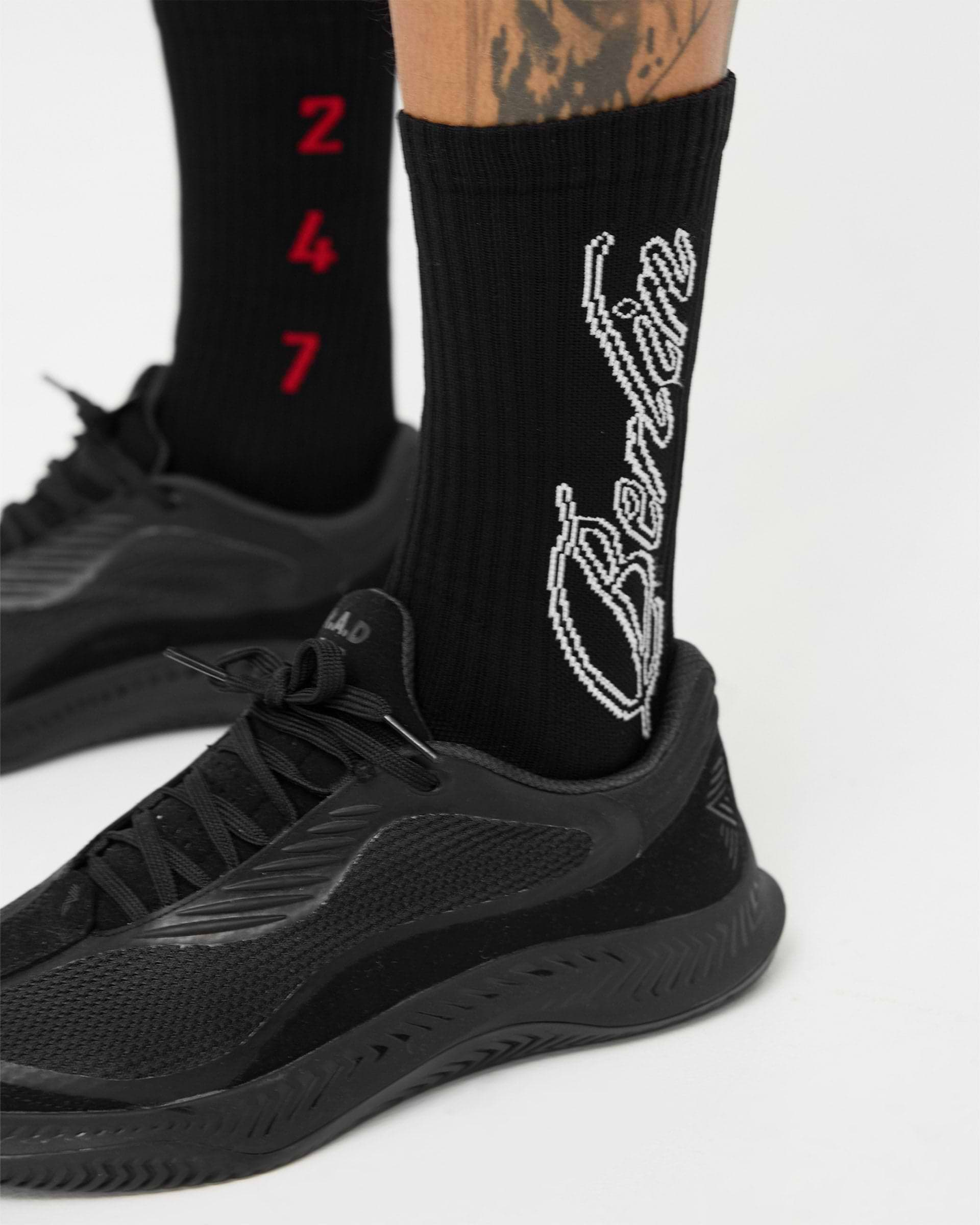 247 Berlin Socks - Jet Black