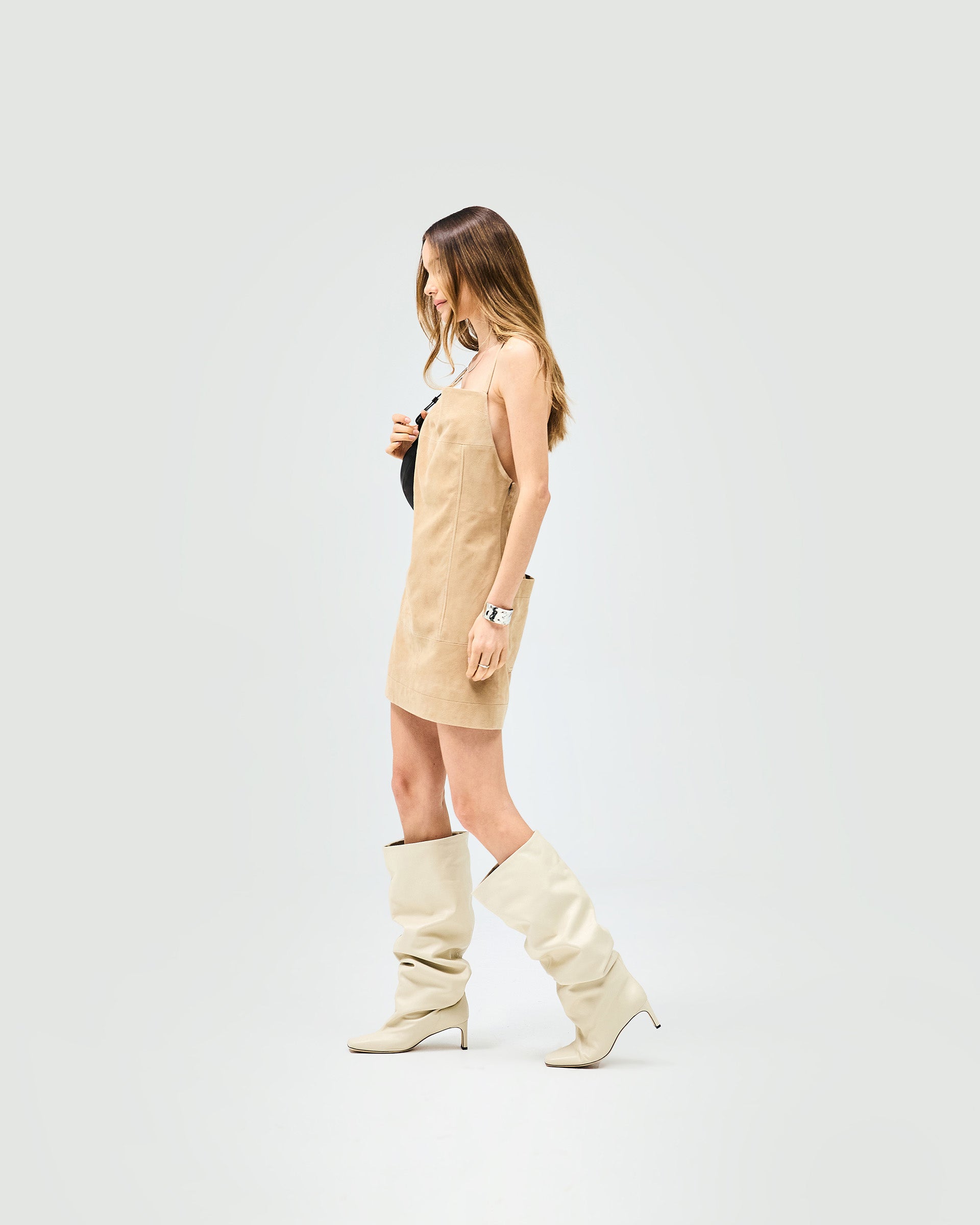 Fuel Mini Dress - Warm Taupe