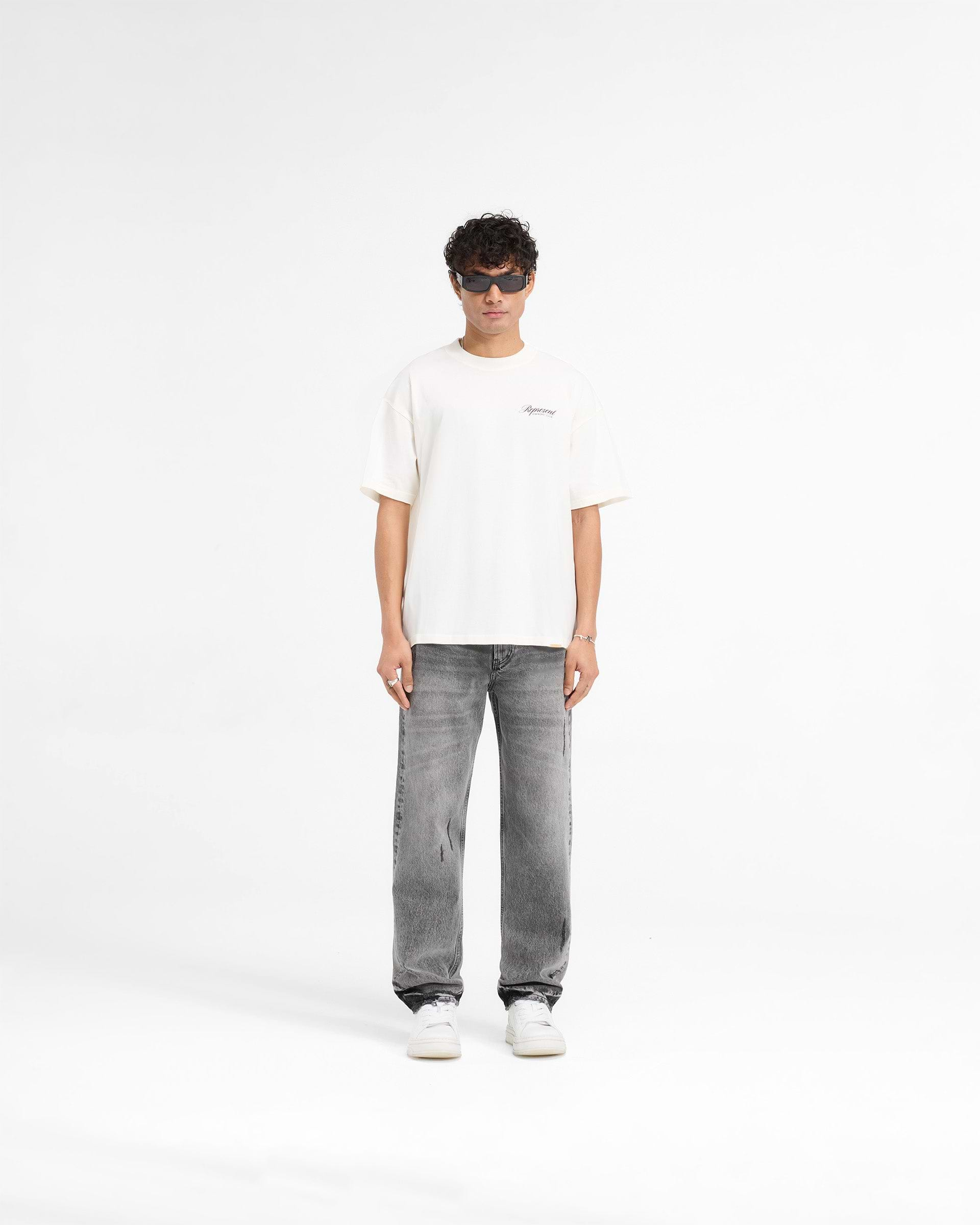 Represent X Harrods Bear Owners Club T-Shirt - Flat White