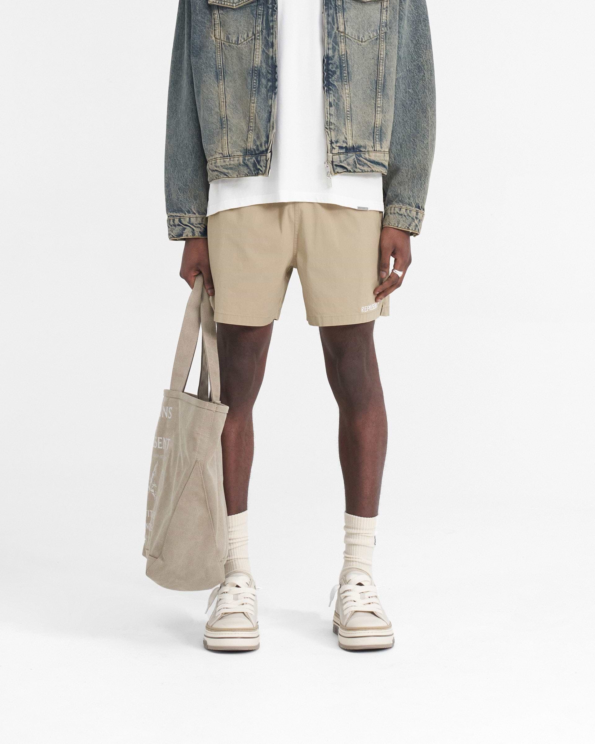 Represent Short - Washed Taupe