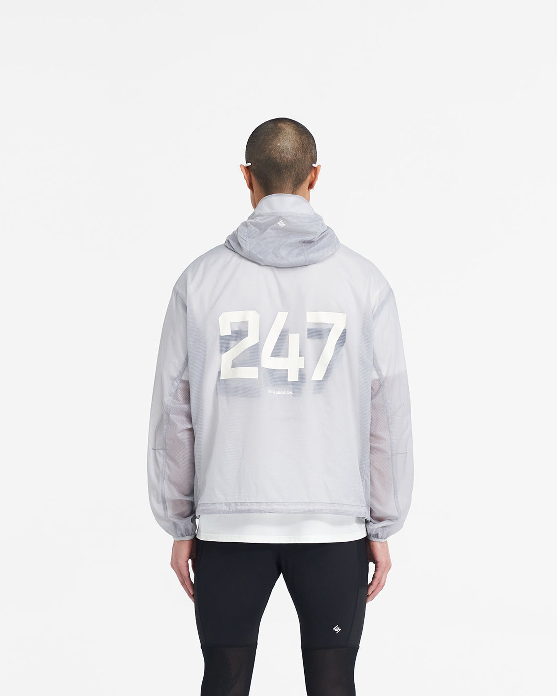 Translucent Hooded Training Jacket | 247 | REPRESENT CLO