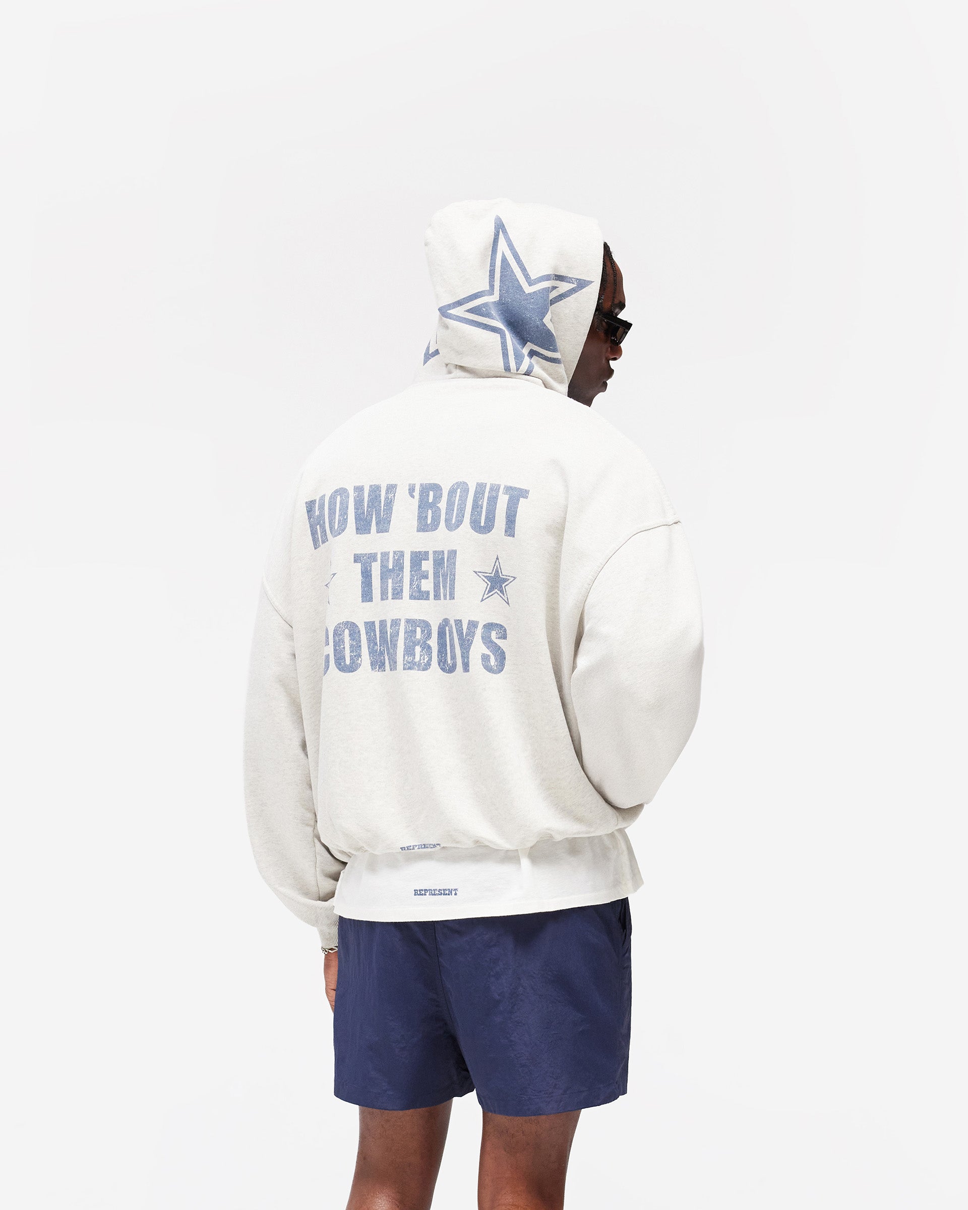 Dallas Cowboys x Represent Hoodie - Cream Marl