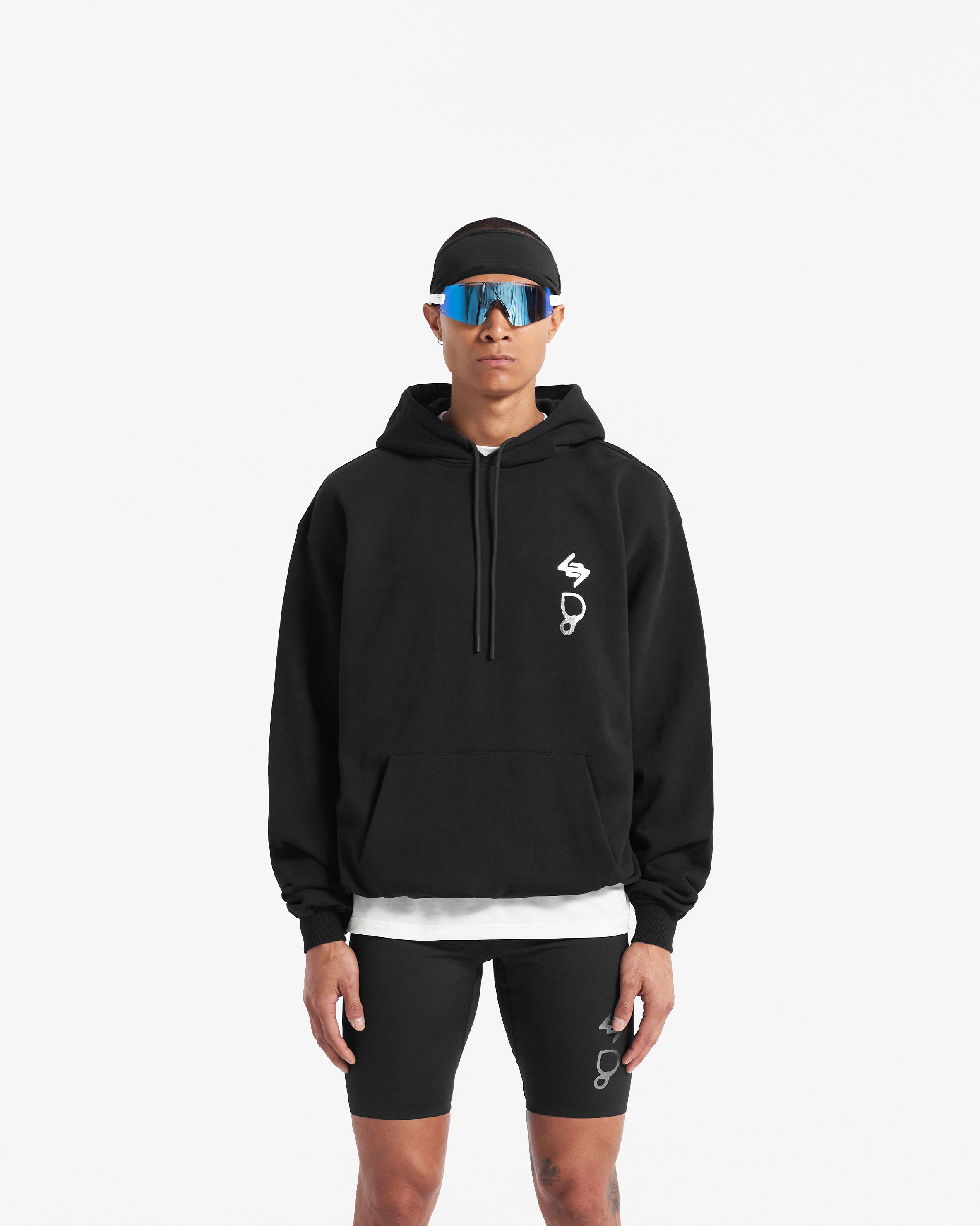 247 X Puresport Oversized Tour Hoodie - Black