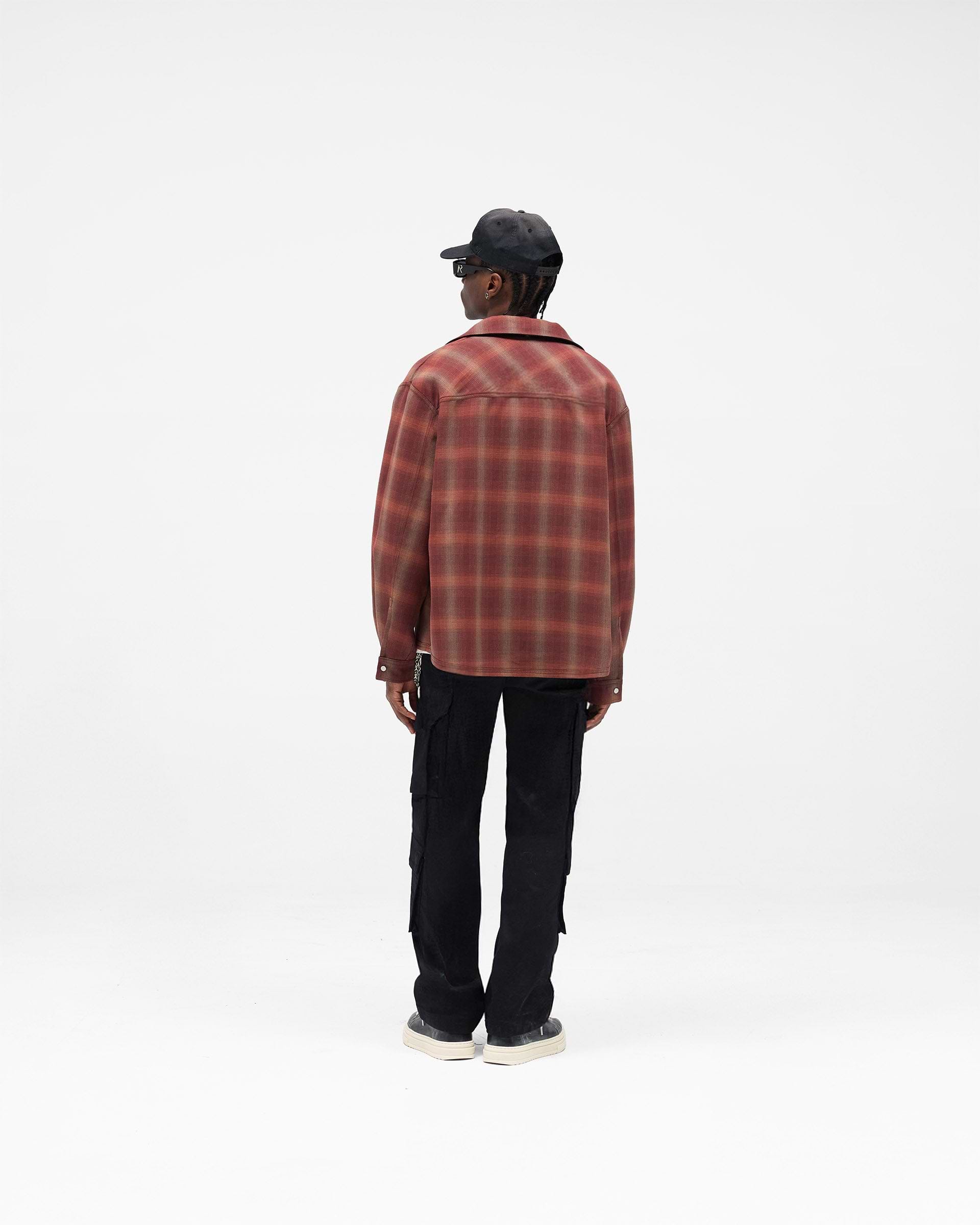 Nero Reversible Check Overshirt | Long Sleeve Shirt | REPRESENT