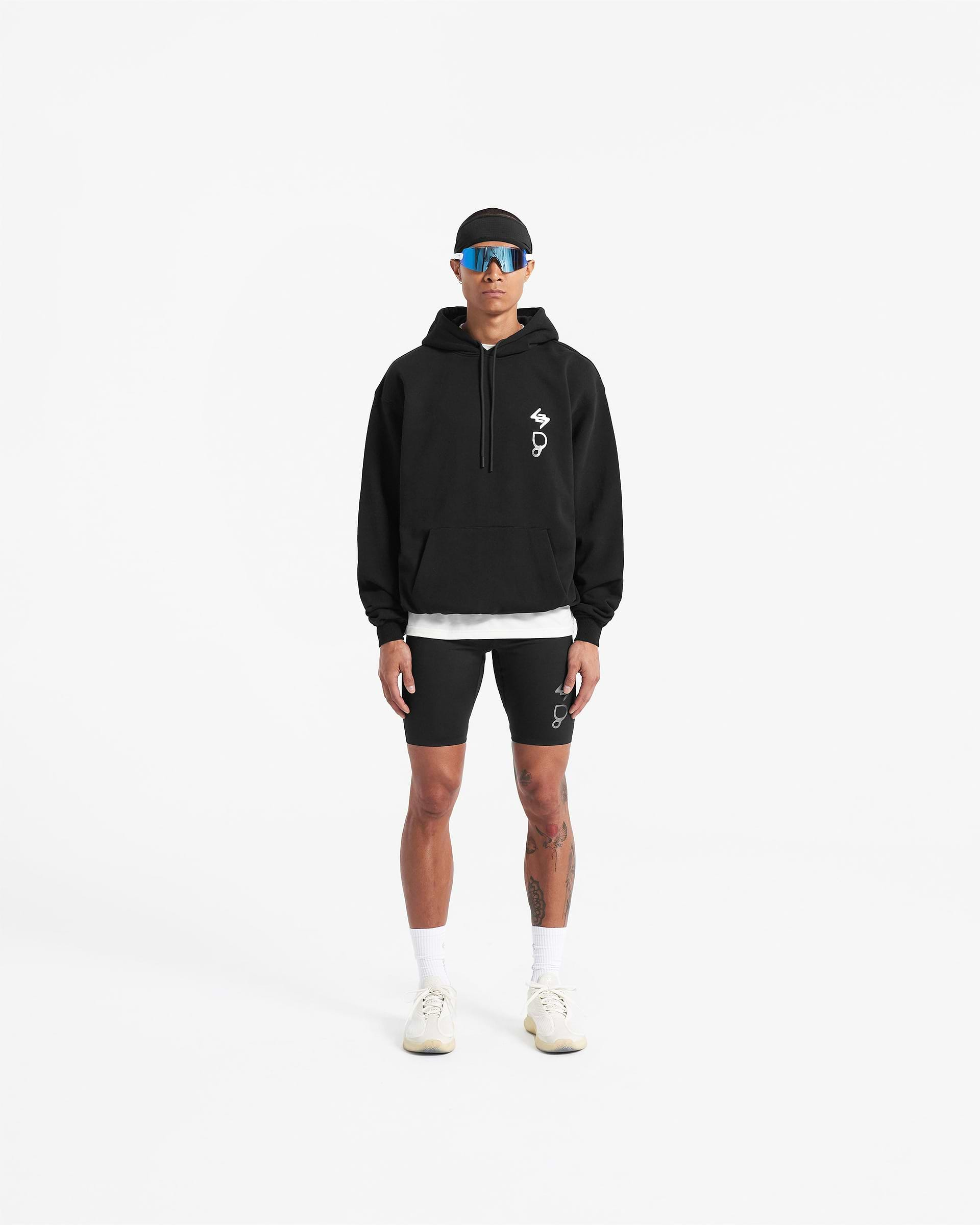 247 X Puresport Oversized Tour Hoodie - Black