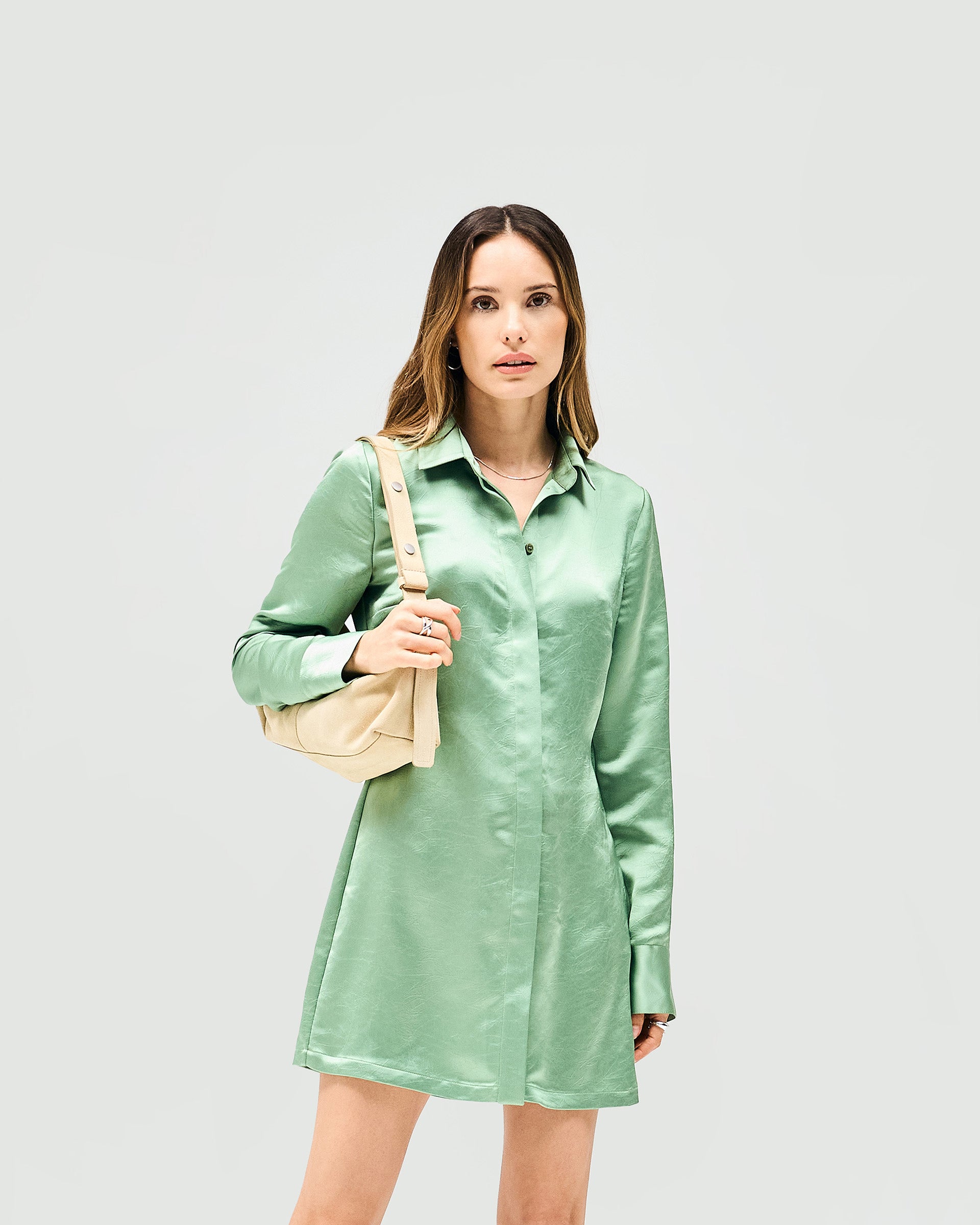 Vision Mini Dress - Basil