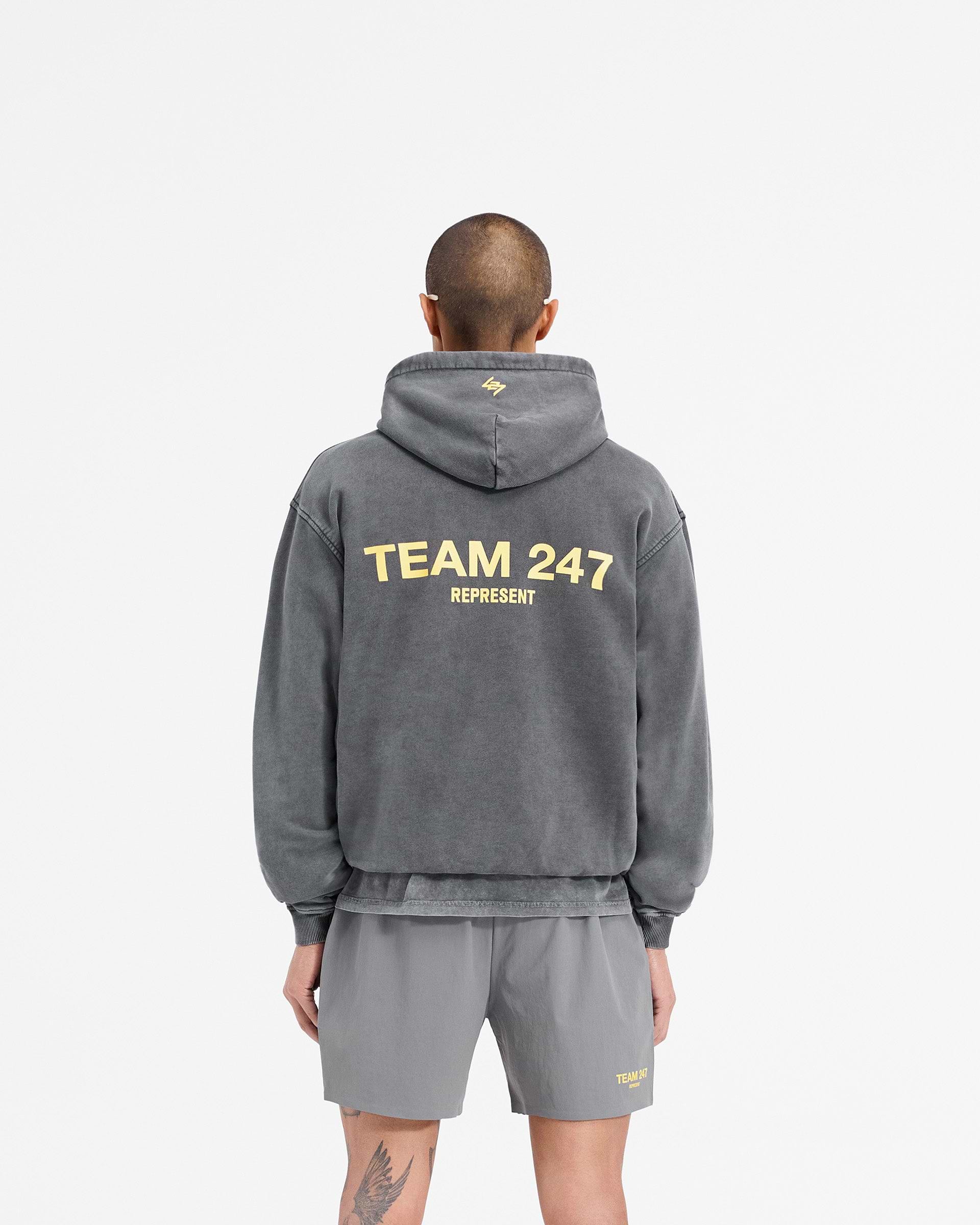 Team 247 Oversized Hoodie - Pewter Lemon | REPRESENT