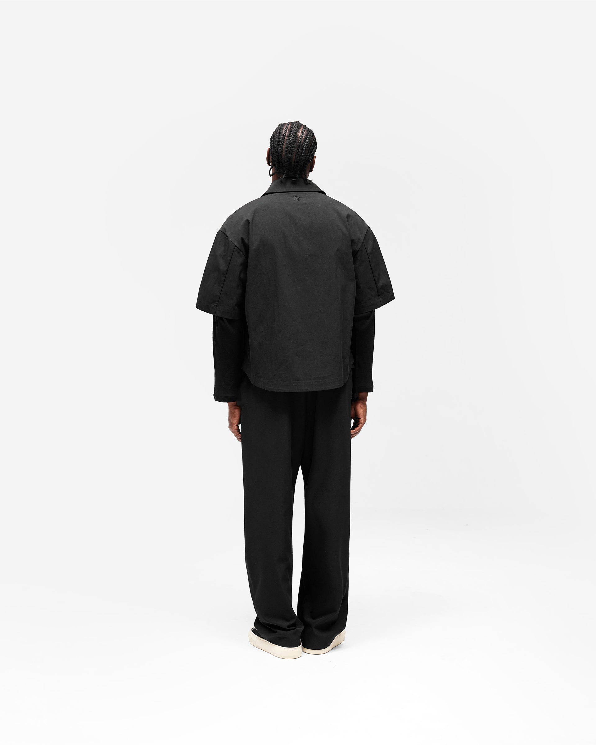 Initial Short Sleeve Shirt - Jet Black