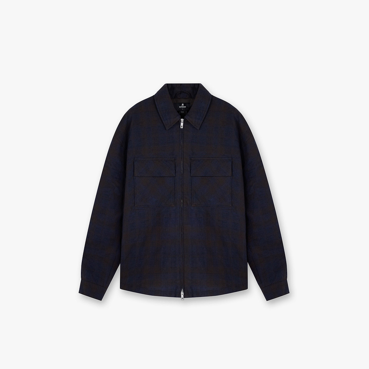 Midnight Marble Relaxed Fit Overshirt – Charred Black main image 1