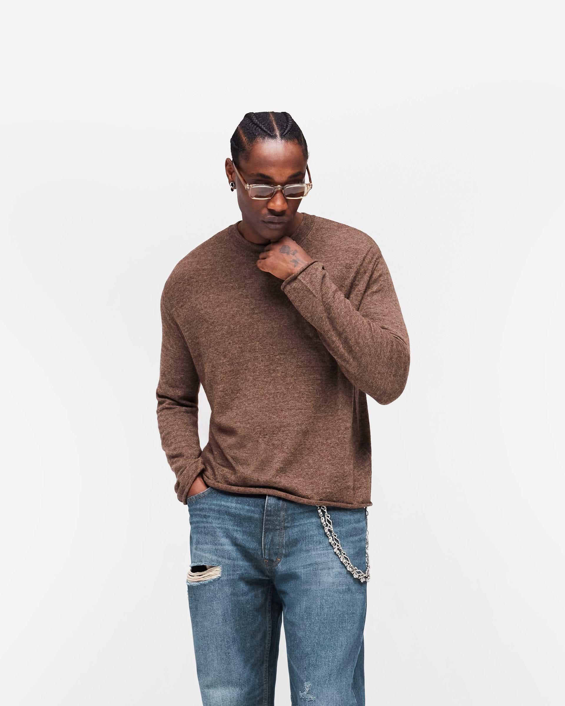 GH Knitted Long Sleeve Top - Espresso