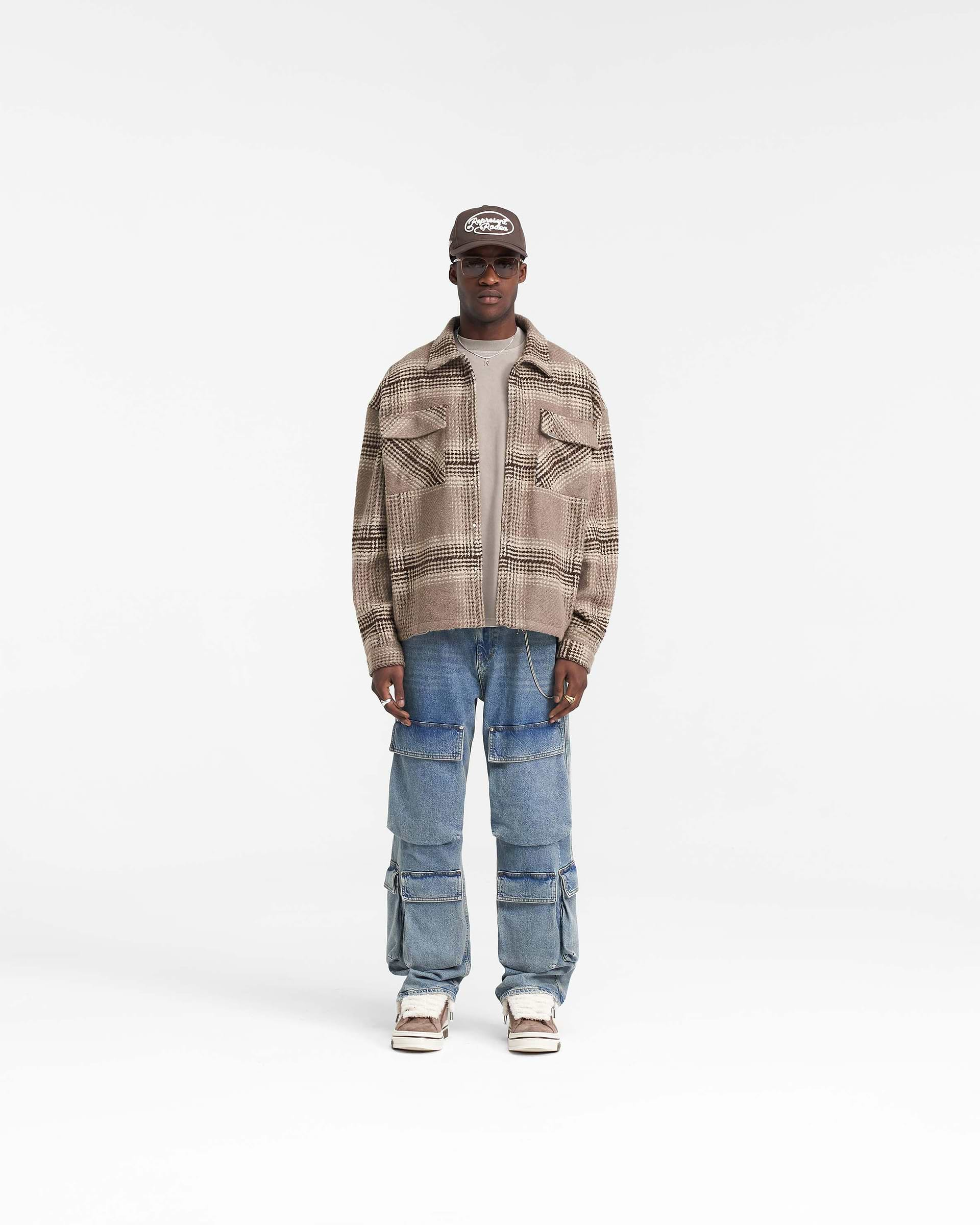 Represent Flannel Shirt - Brown Check