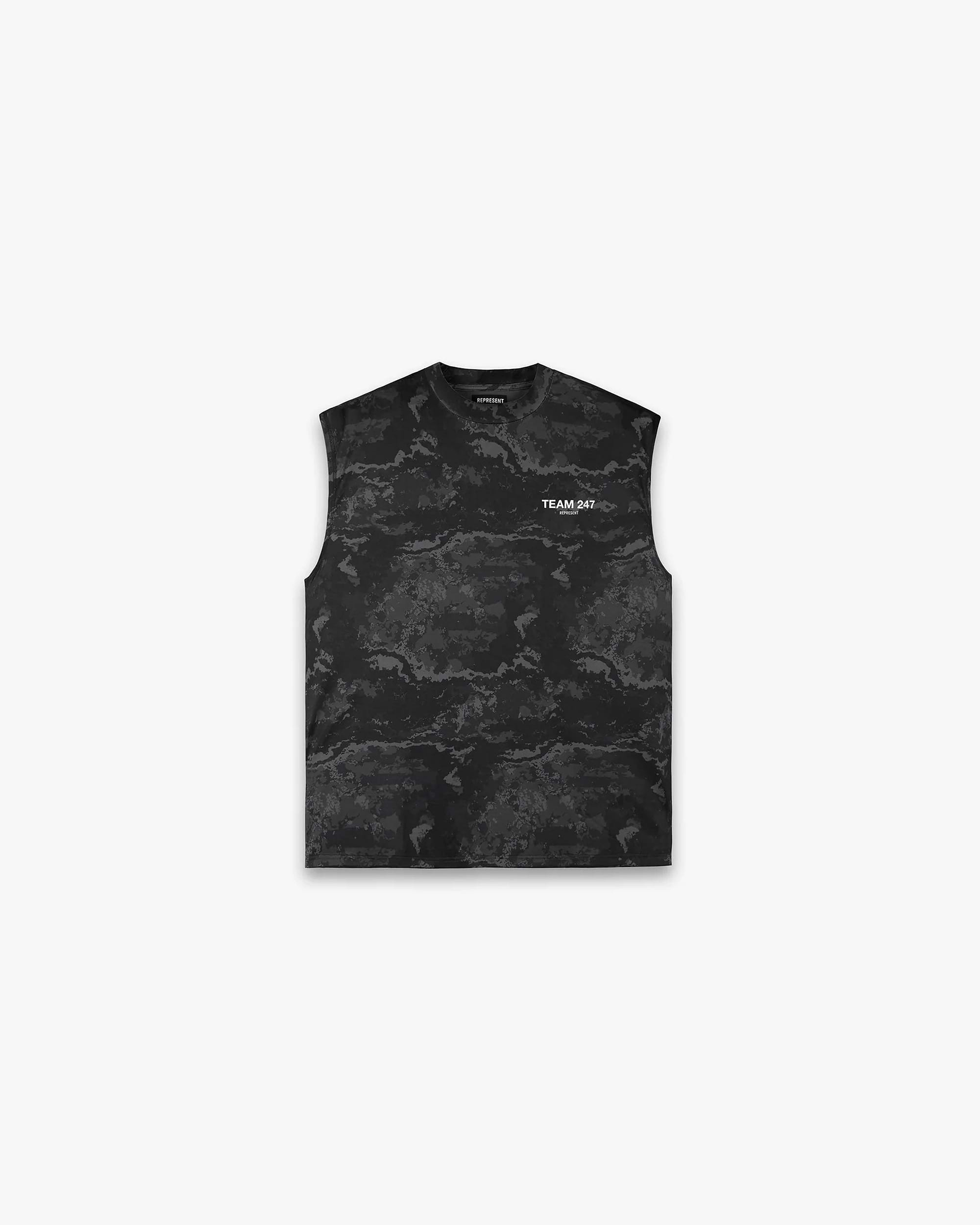 Team 247 Oversized Tank | Black Camo T-Shirts 247 | Represent Clo