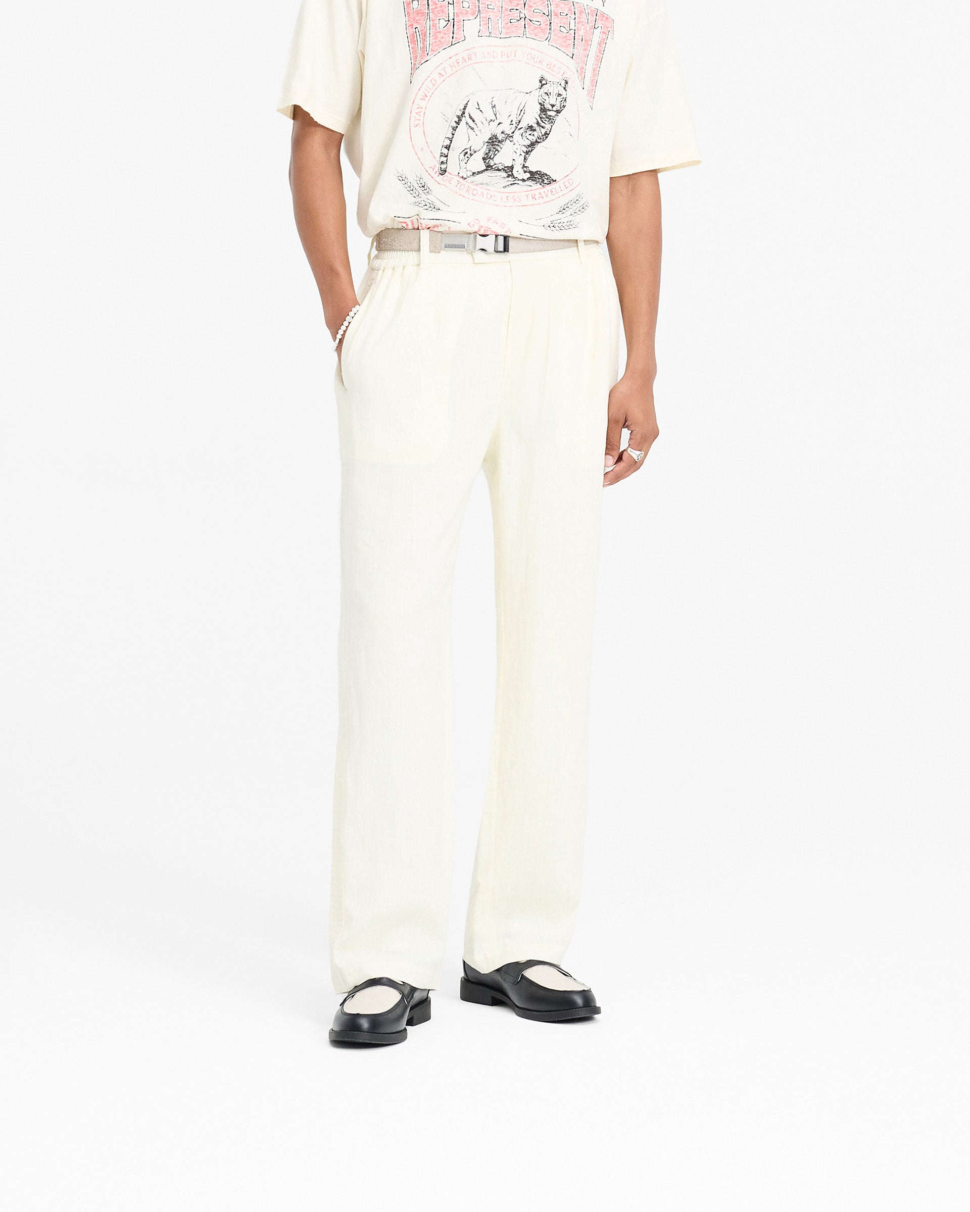 Represent X Duke + Dexter Resort Pant - Ecru