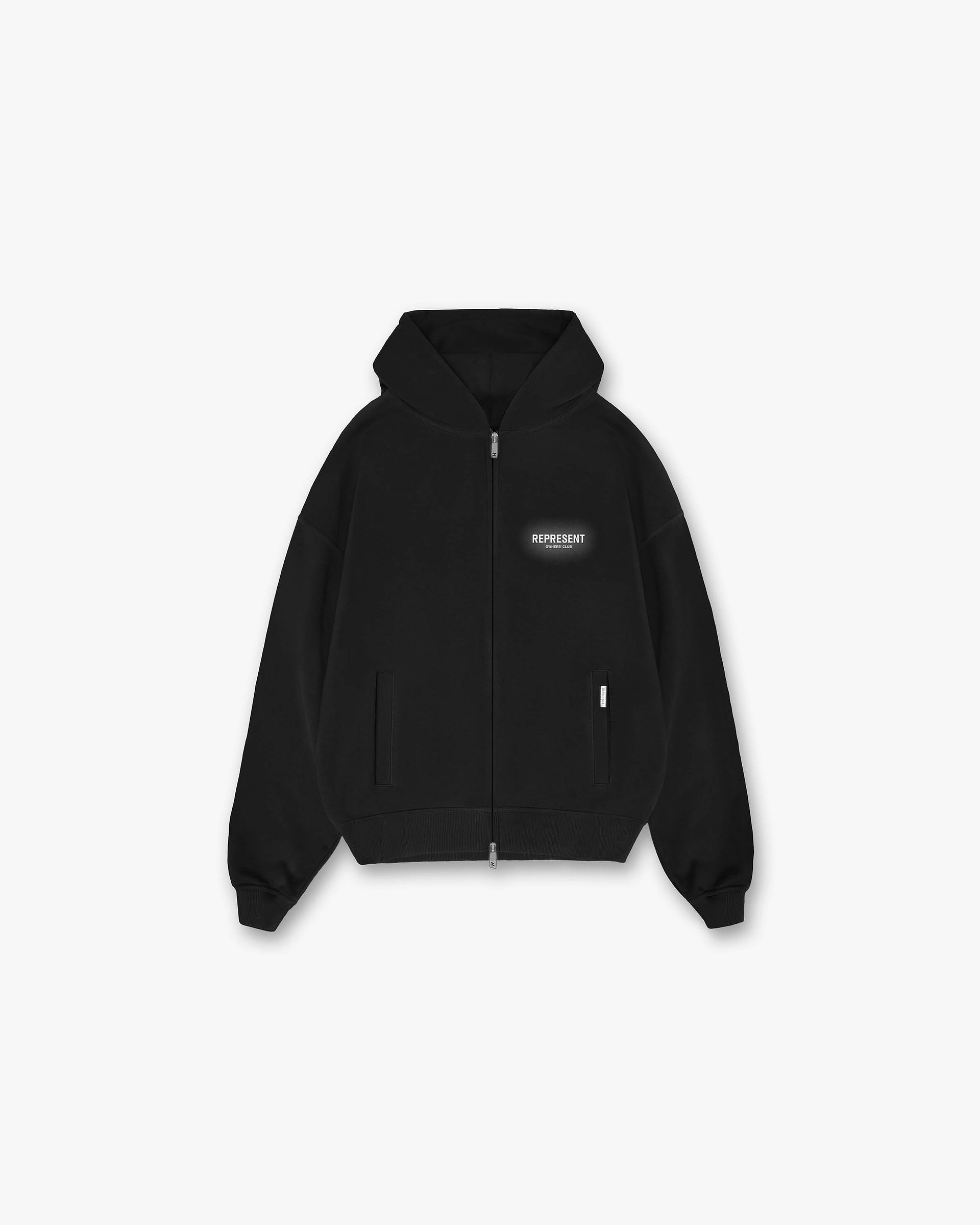 Represent Owners Club Zip Hoodie - Black Reflective