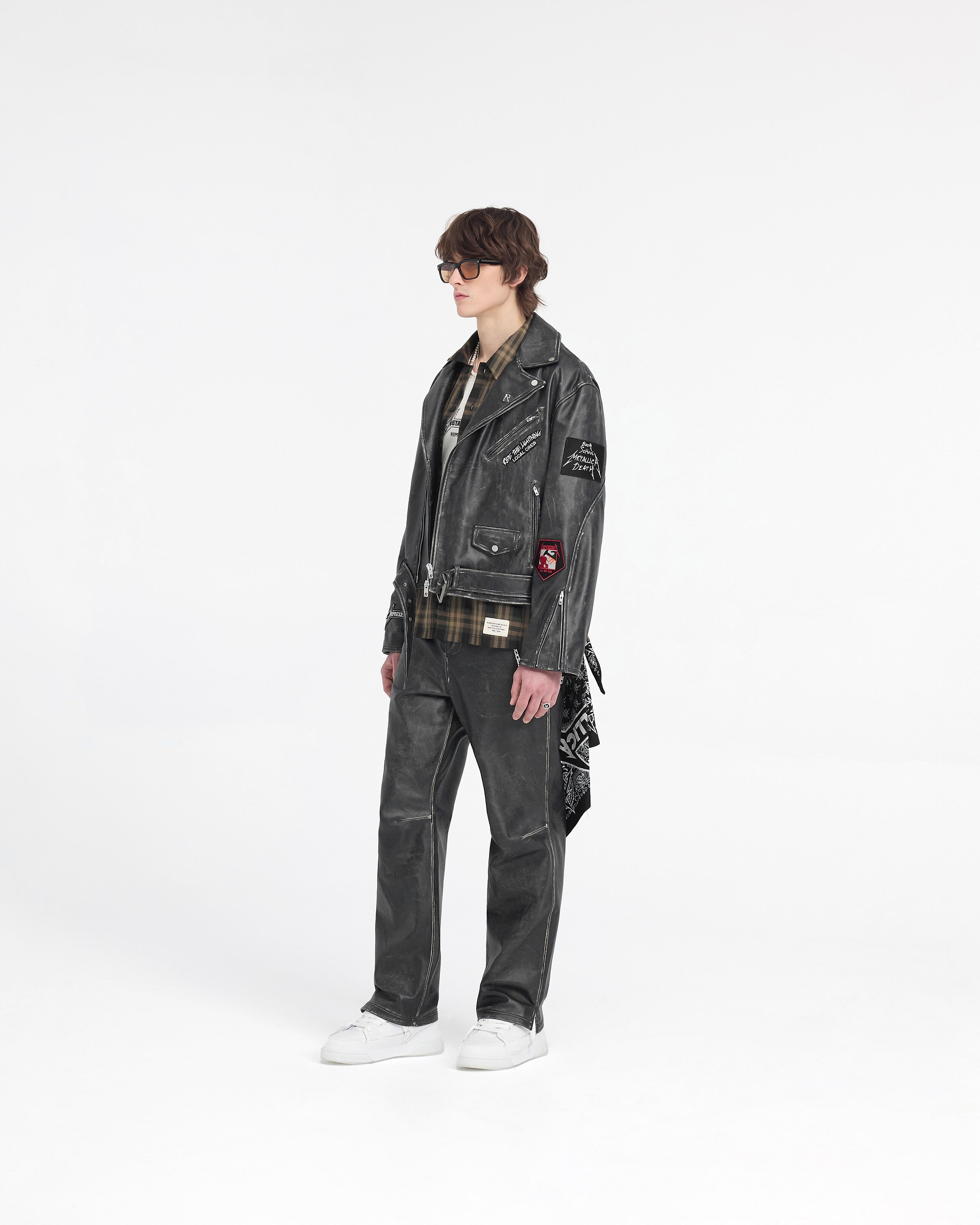 Represent X Metallica™️ Leather Jacket - Black