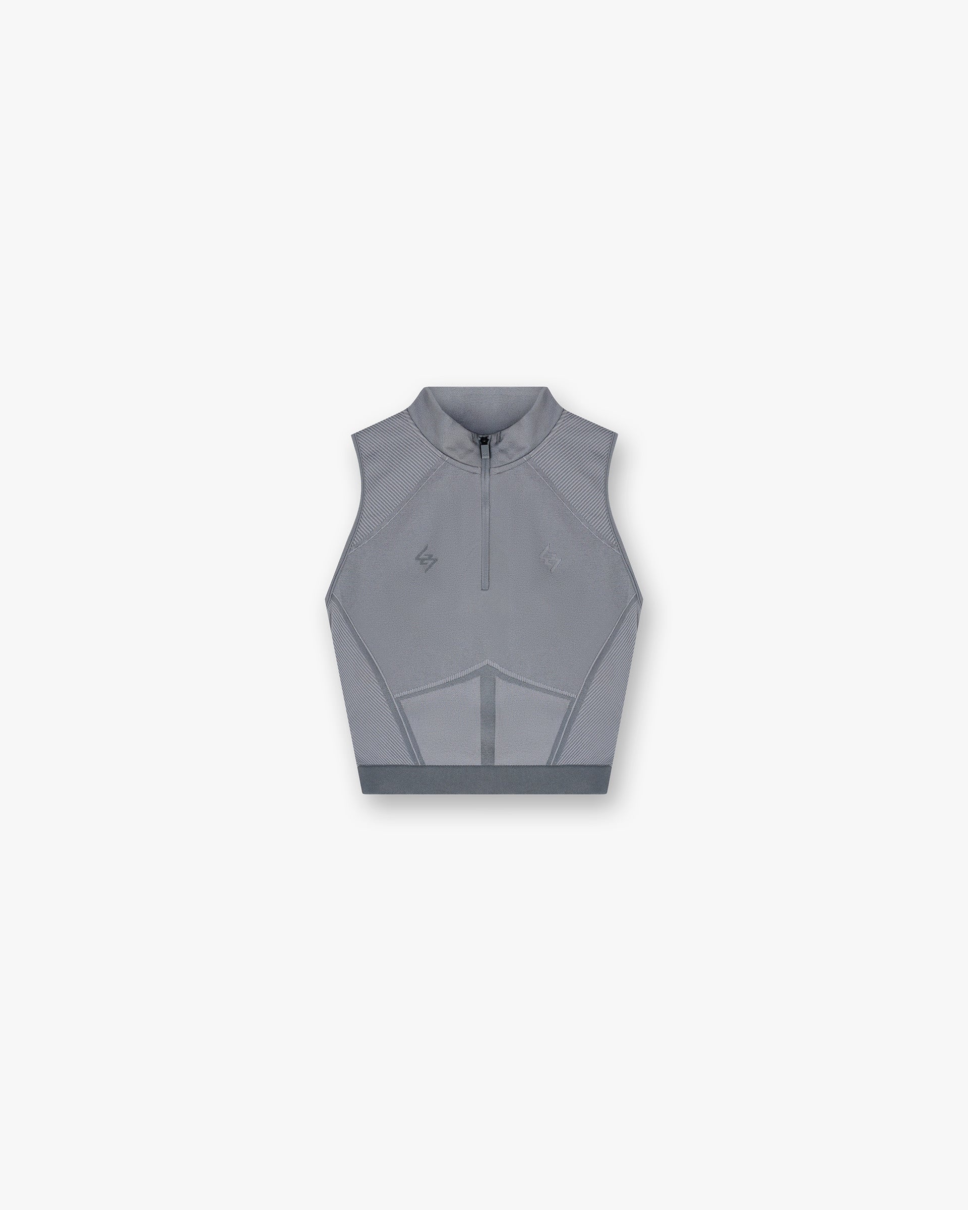 247 Hydro Seamless Quarter Zip Tank - Ice Grey