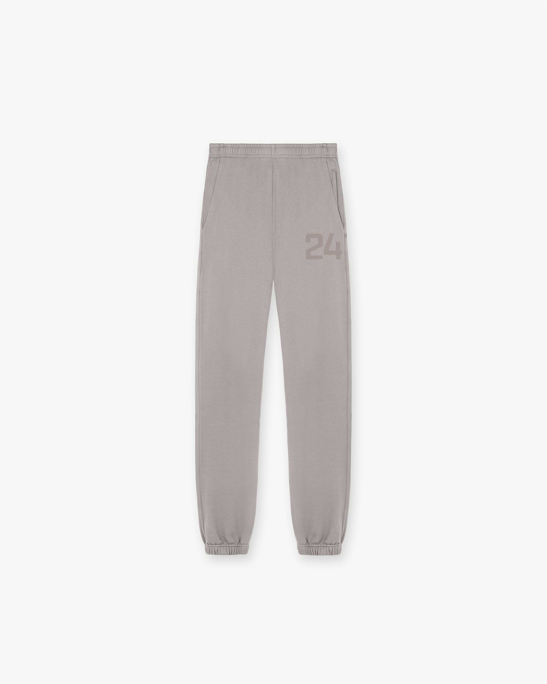 Grey and white store sweatpants