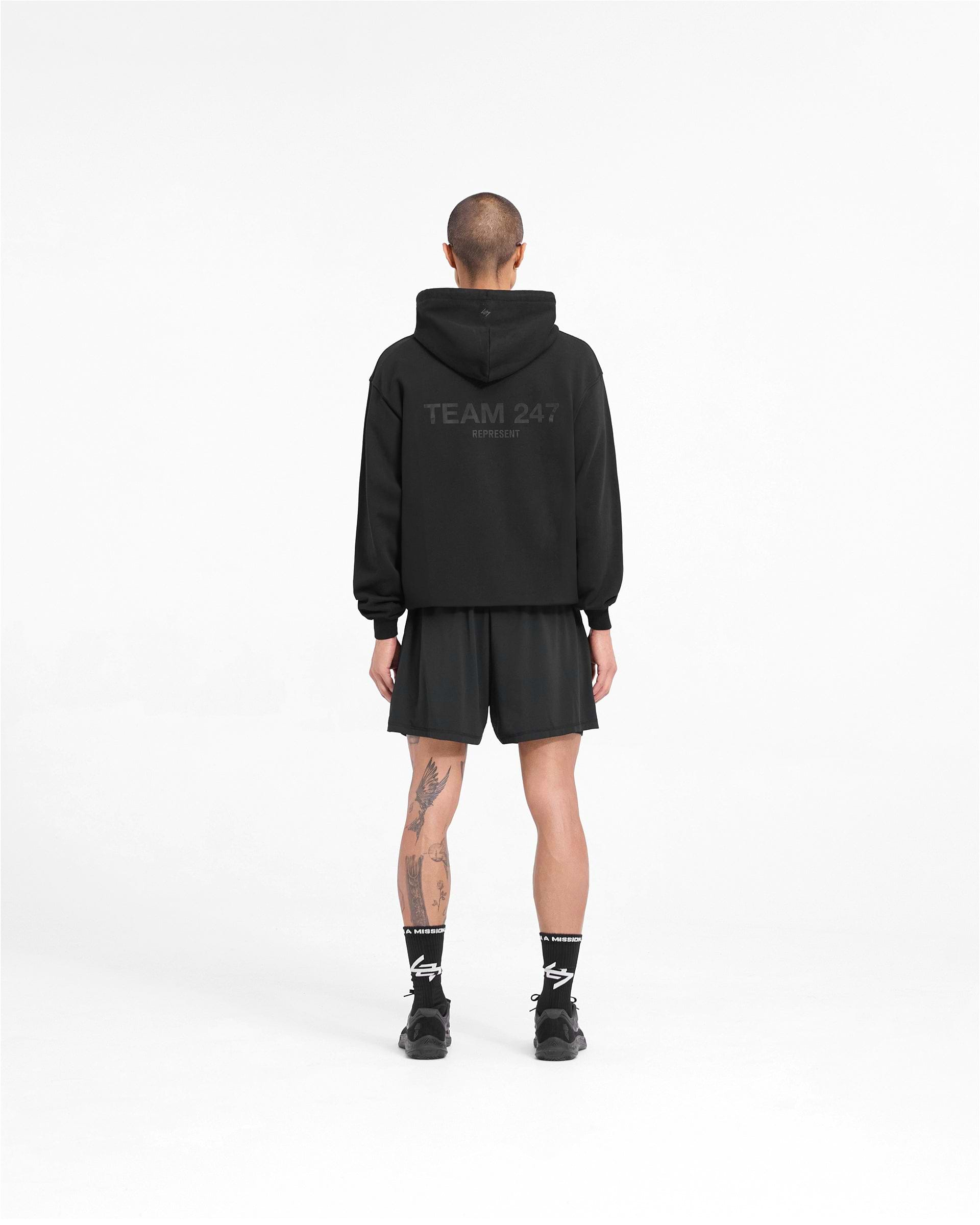 Team 247 Oversized Hoodie - Matte Black