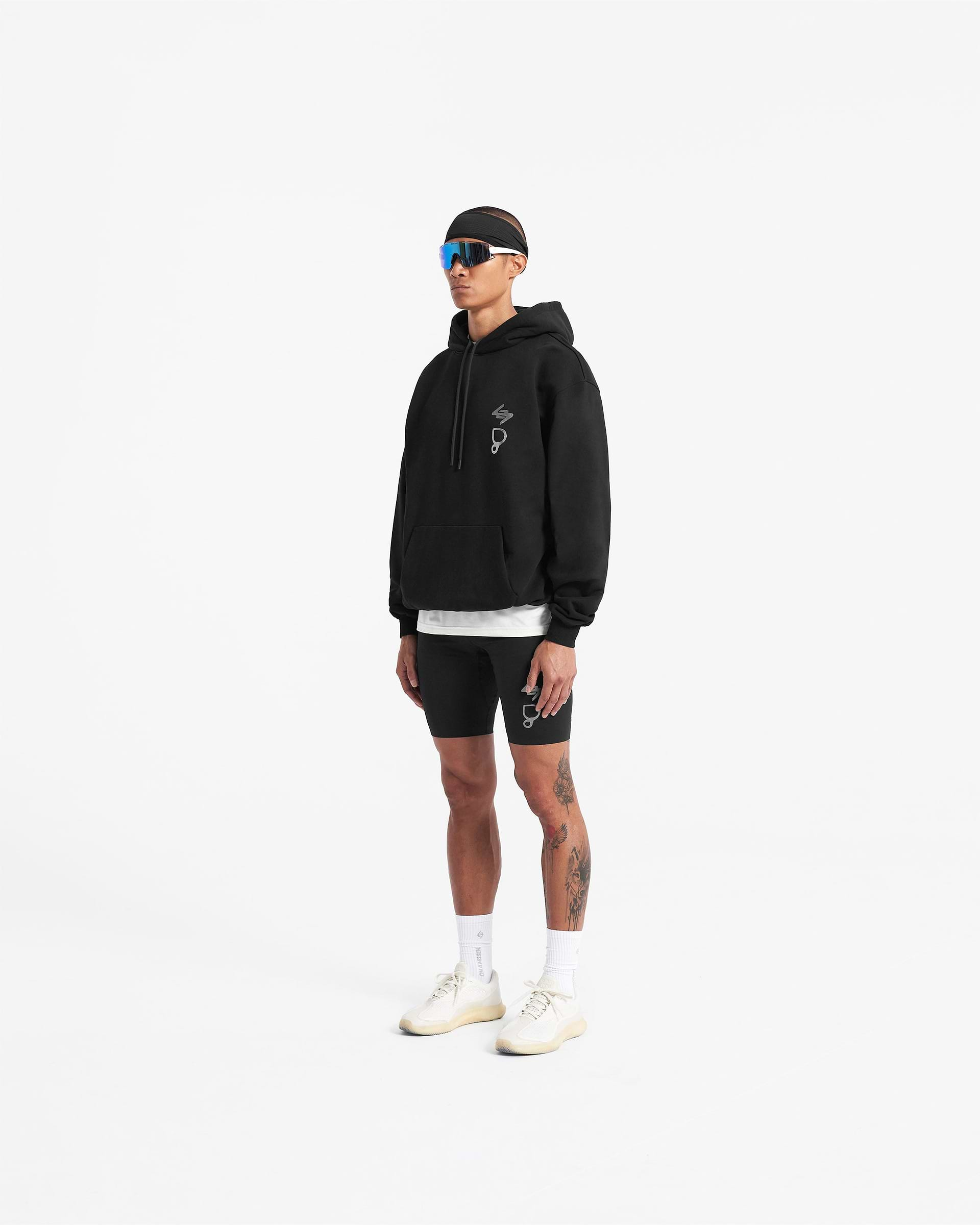 247 X Puresport Oversized Tour Hoodie - Black