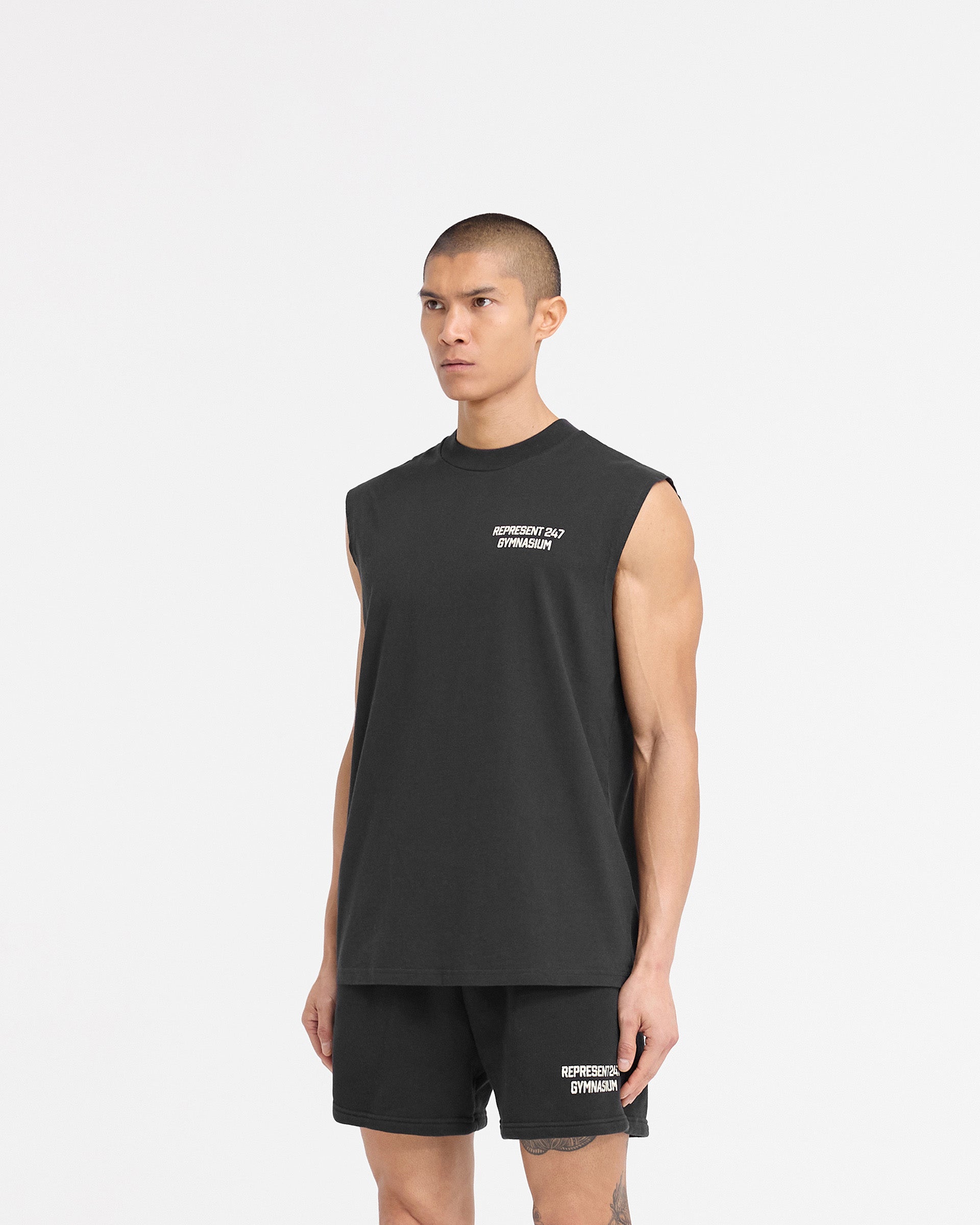 247 Gymnasium Tank - Off Black