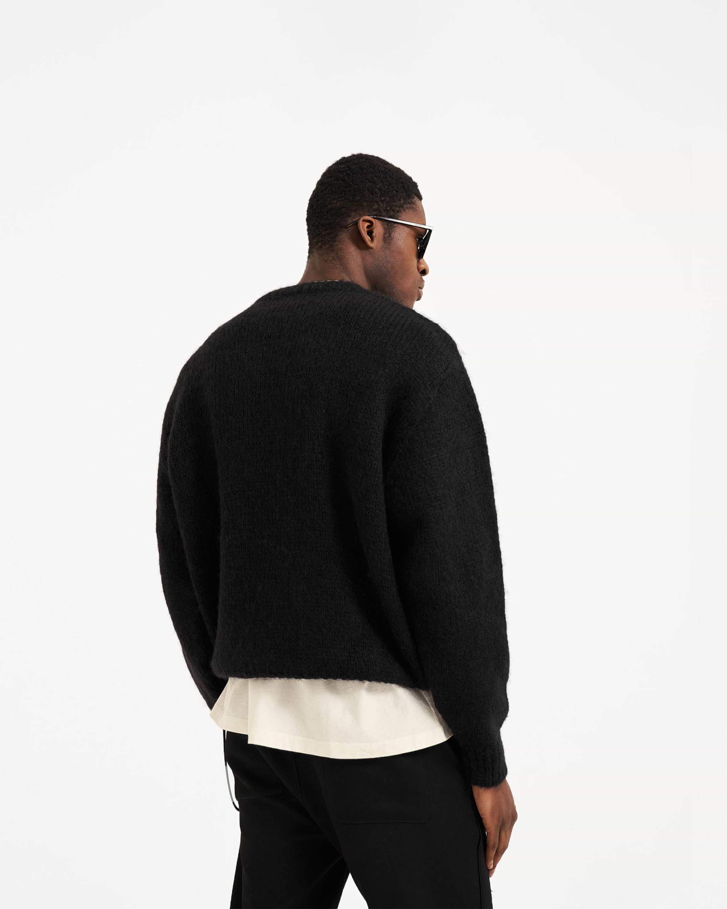 Black Mohair Sweater | REPRESENT CLO