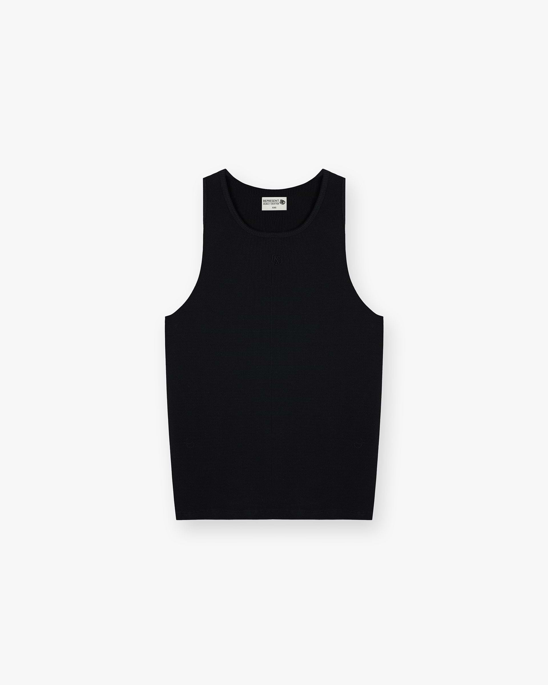 Represent X Duke + Dexter Ribbed Vest - Black