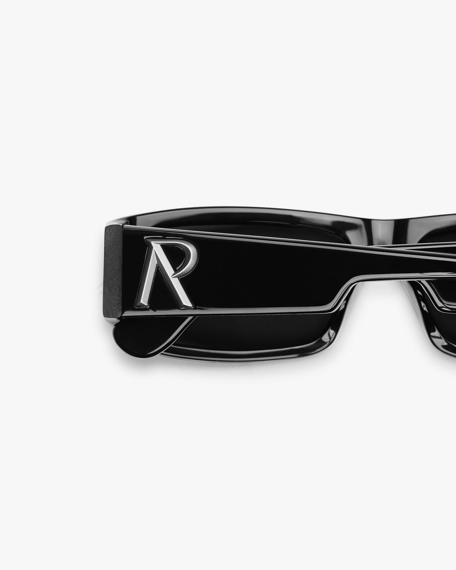 Slim Initial Sunglasses - Black