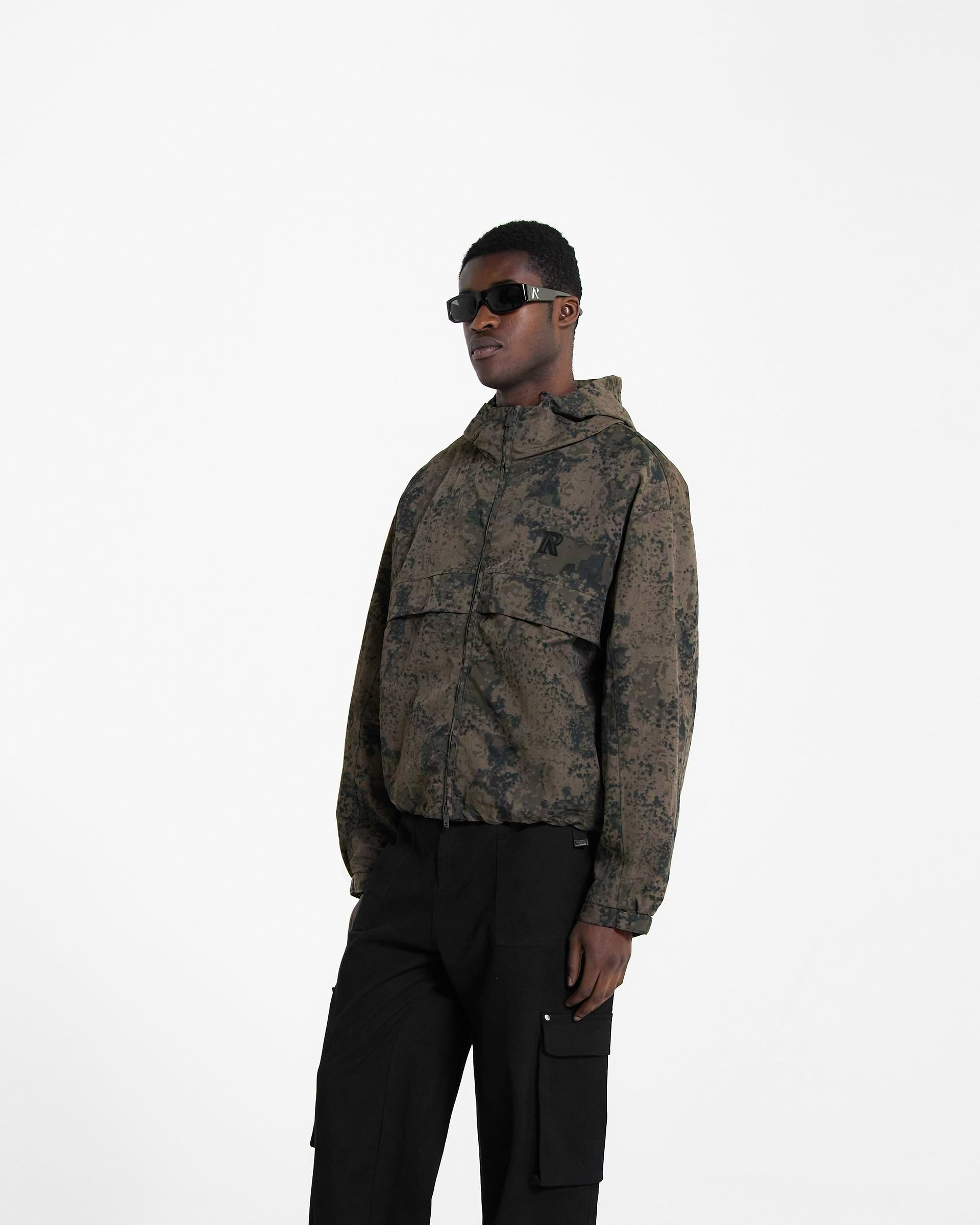 Hooded Track Jacket - Camo