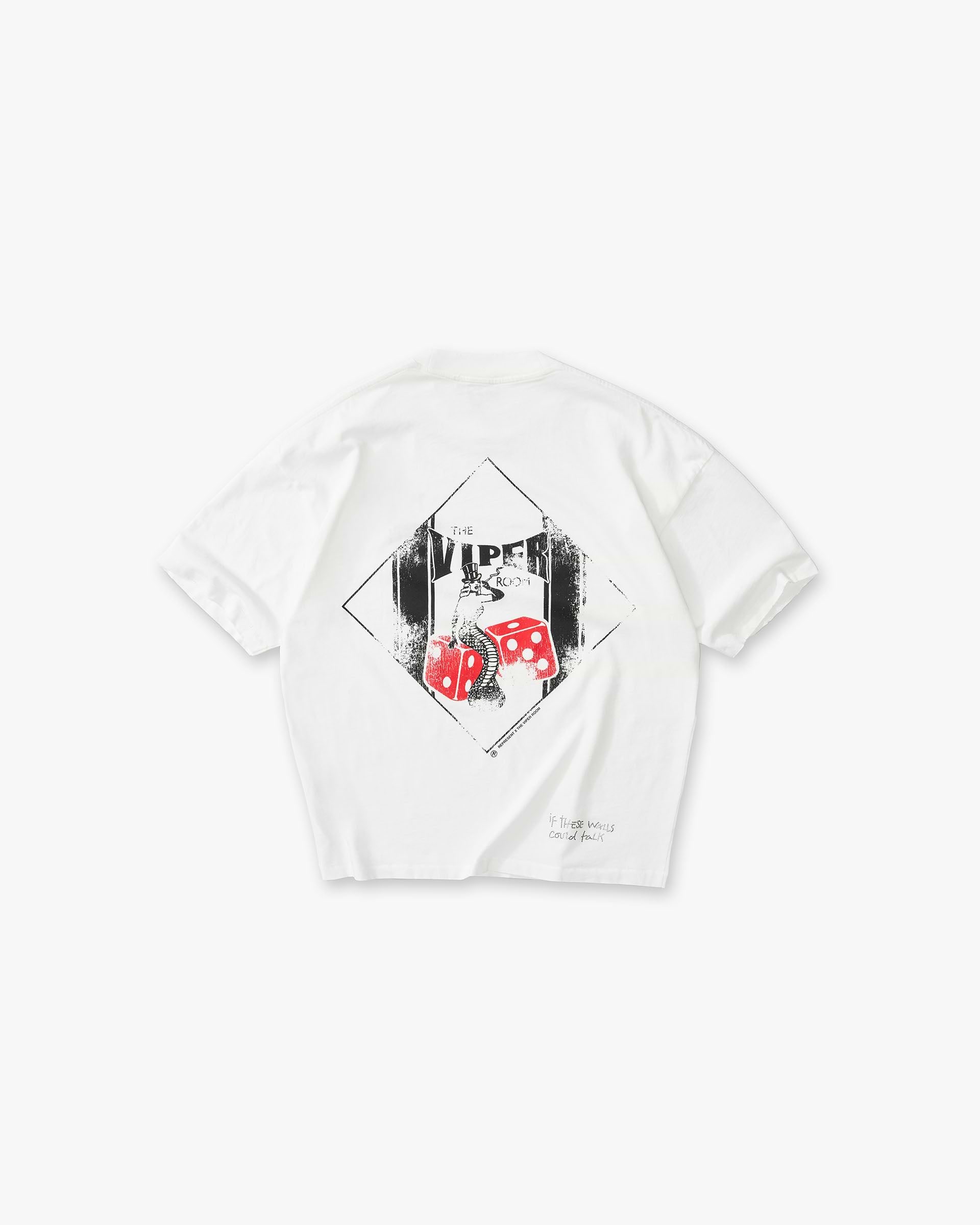Represent x The Viper Room Dice T-Shirt - Flat White